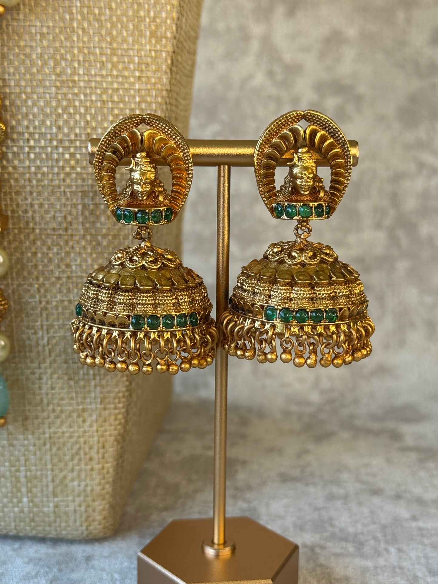 Temple Long Necklace Set