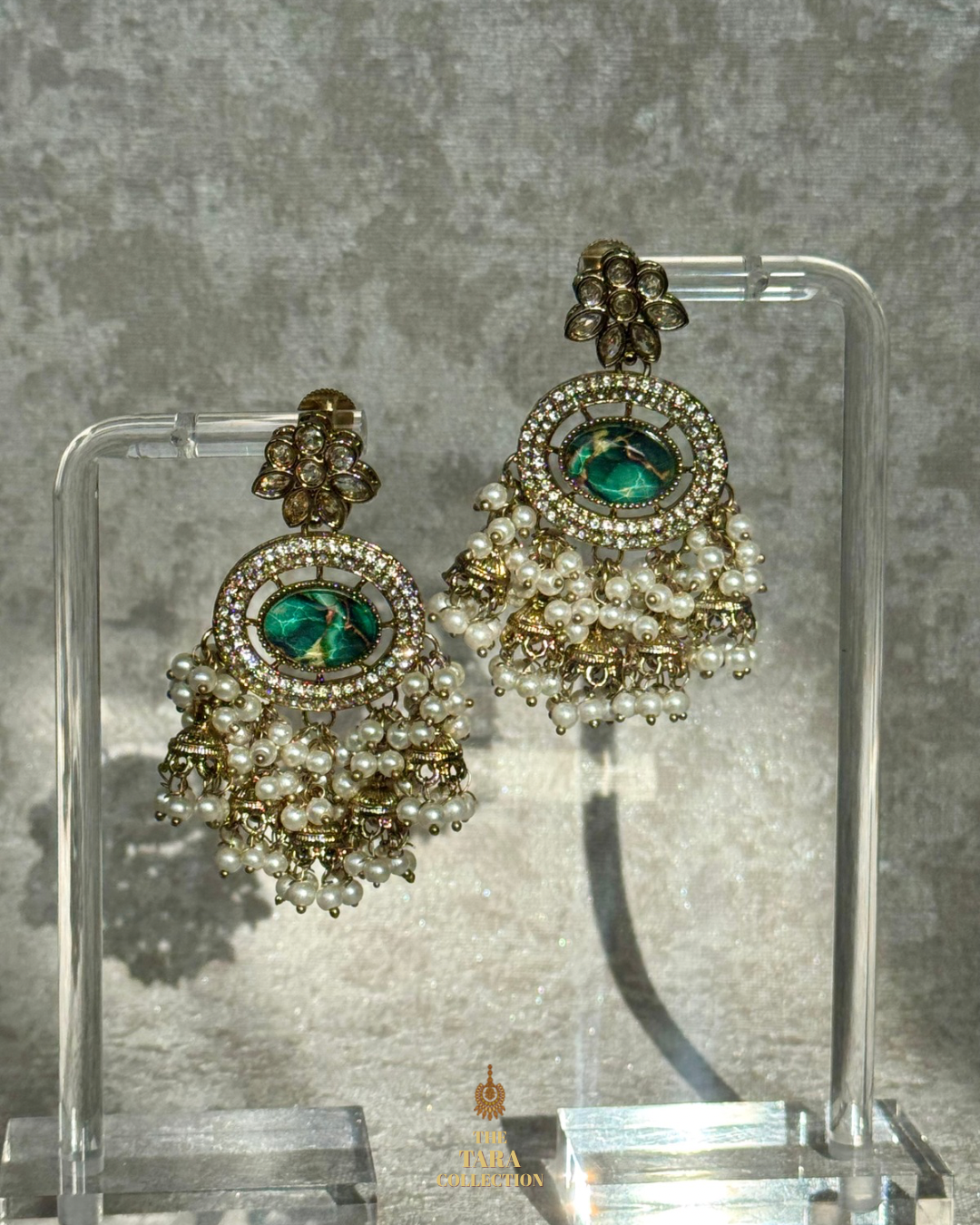 Kundan Multi Jhumka Drop Statement Earrings