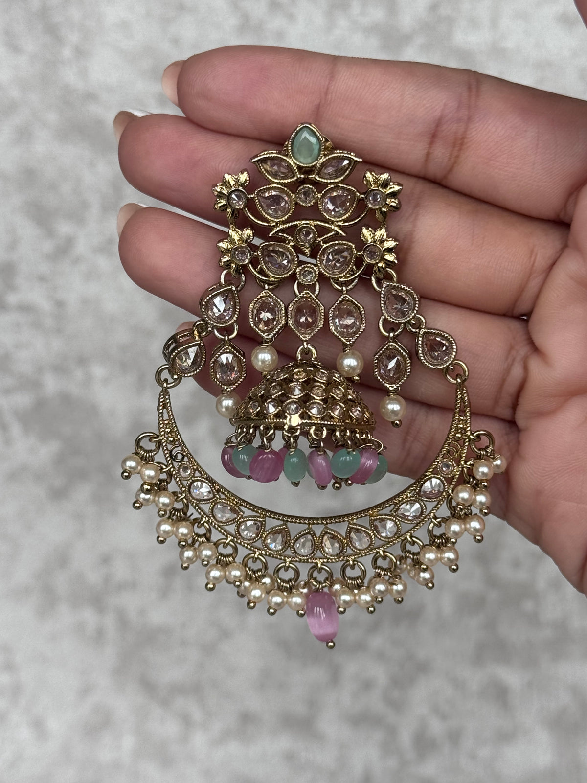Leela – Chandbali Jhumka Earrings | The Tara Collection