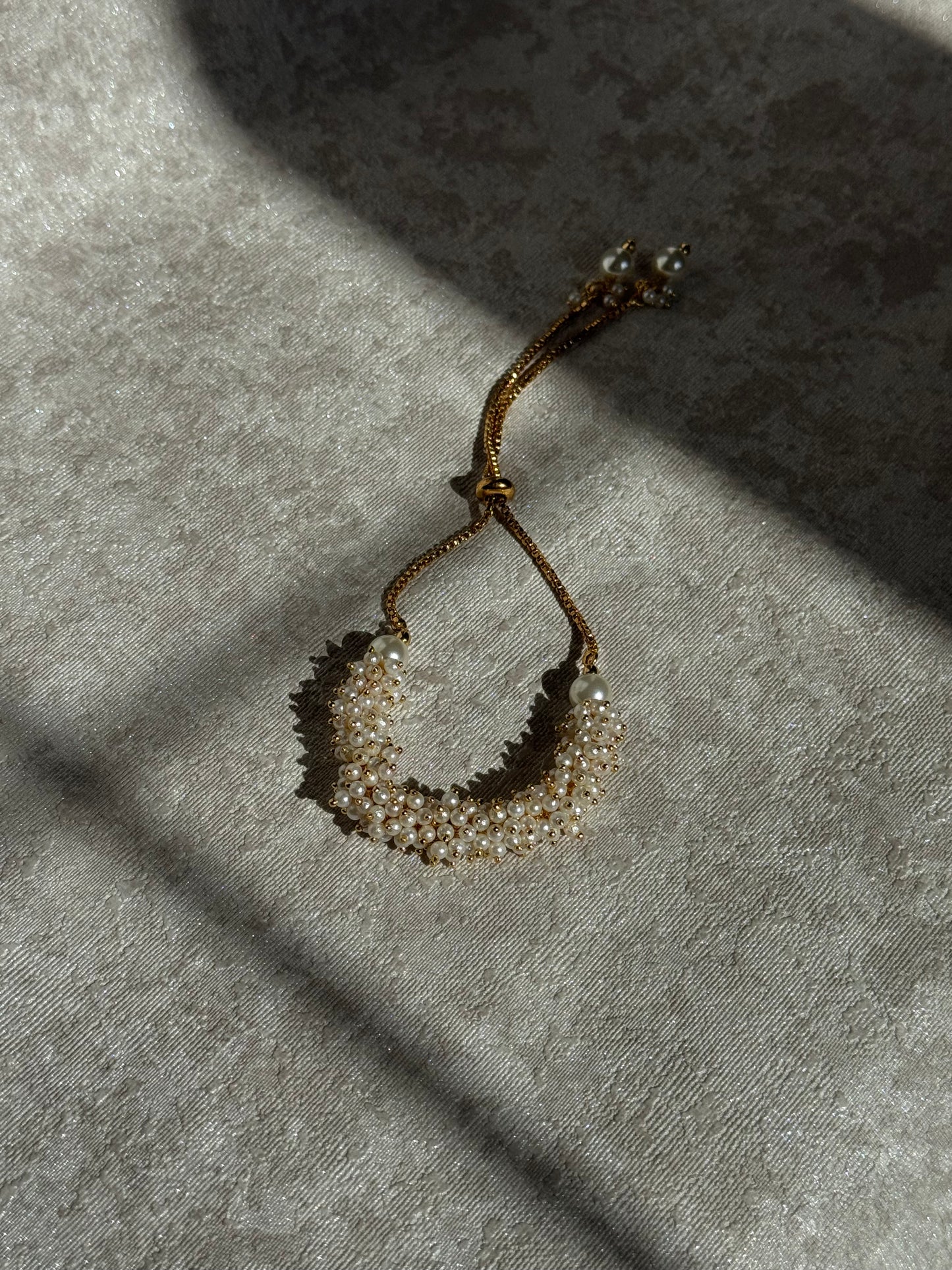 Clustered Pearl Adjustable Bracelet | The Tara Collection
