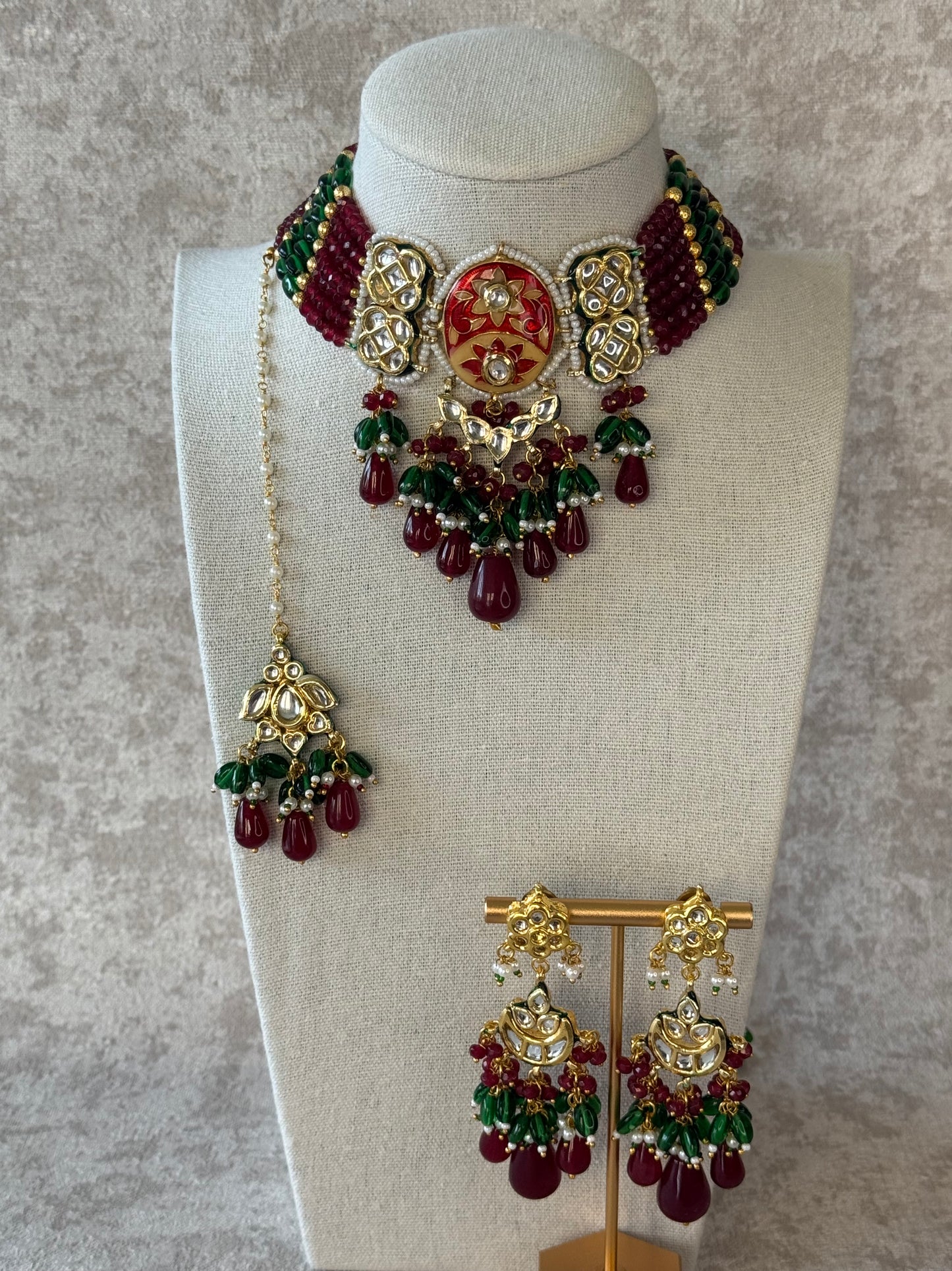 Meenakari Choker Set