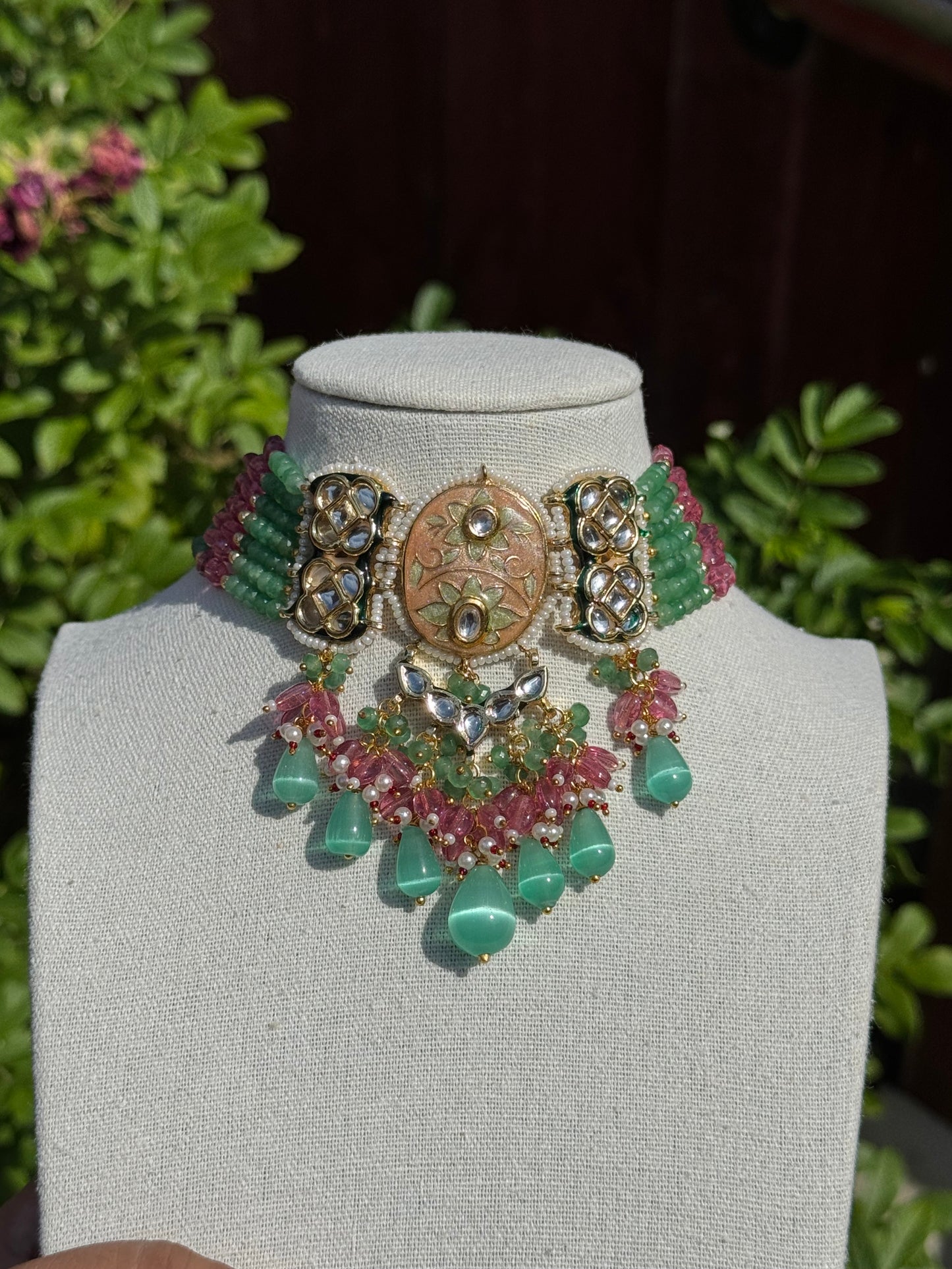 Meenakari Choker Set
