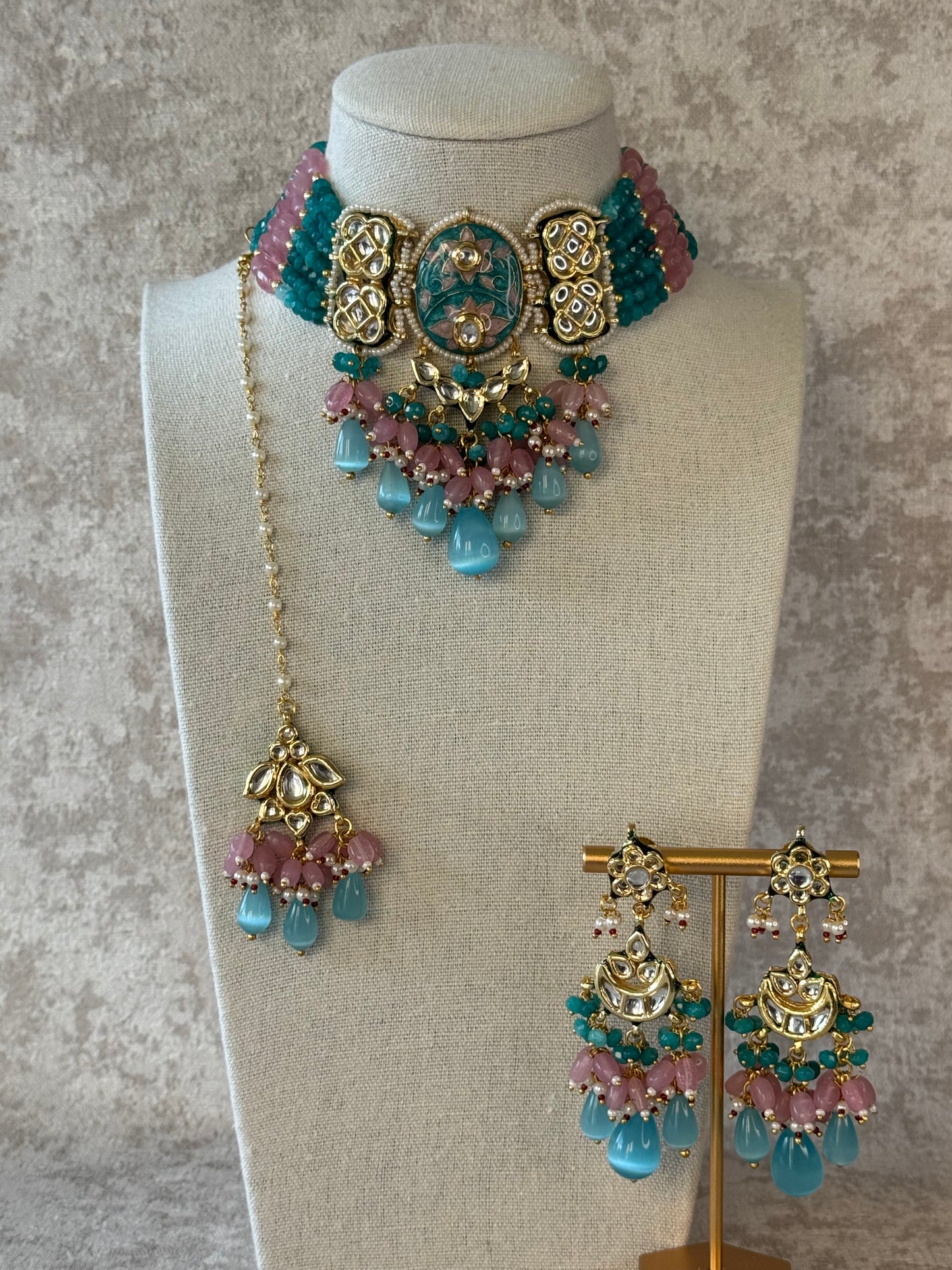 Meenakari Choker Set