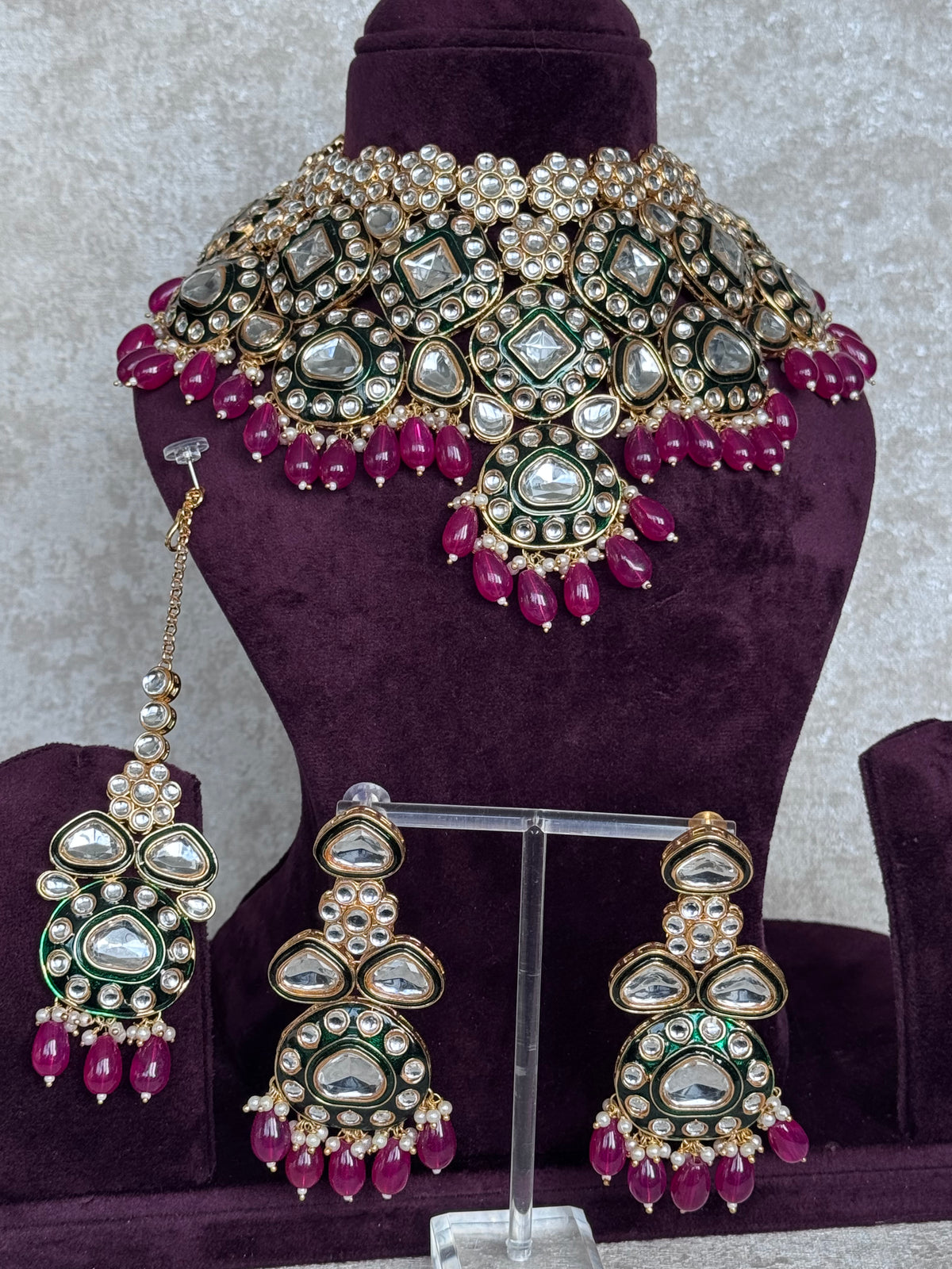 Tanvi - Meenakari Statement Set | The Tara Collection
