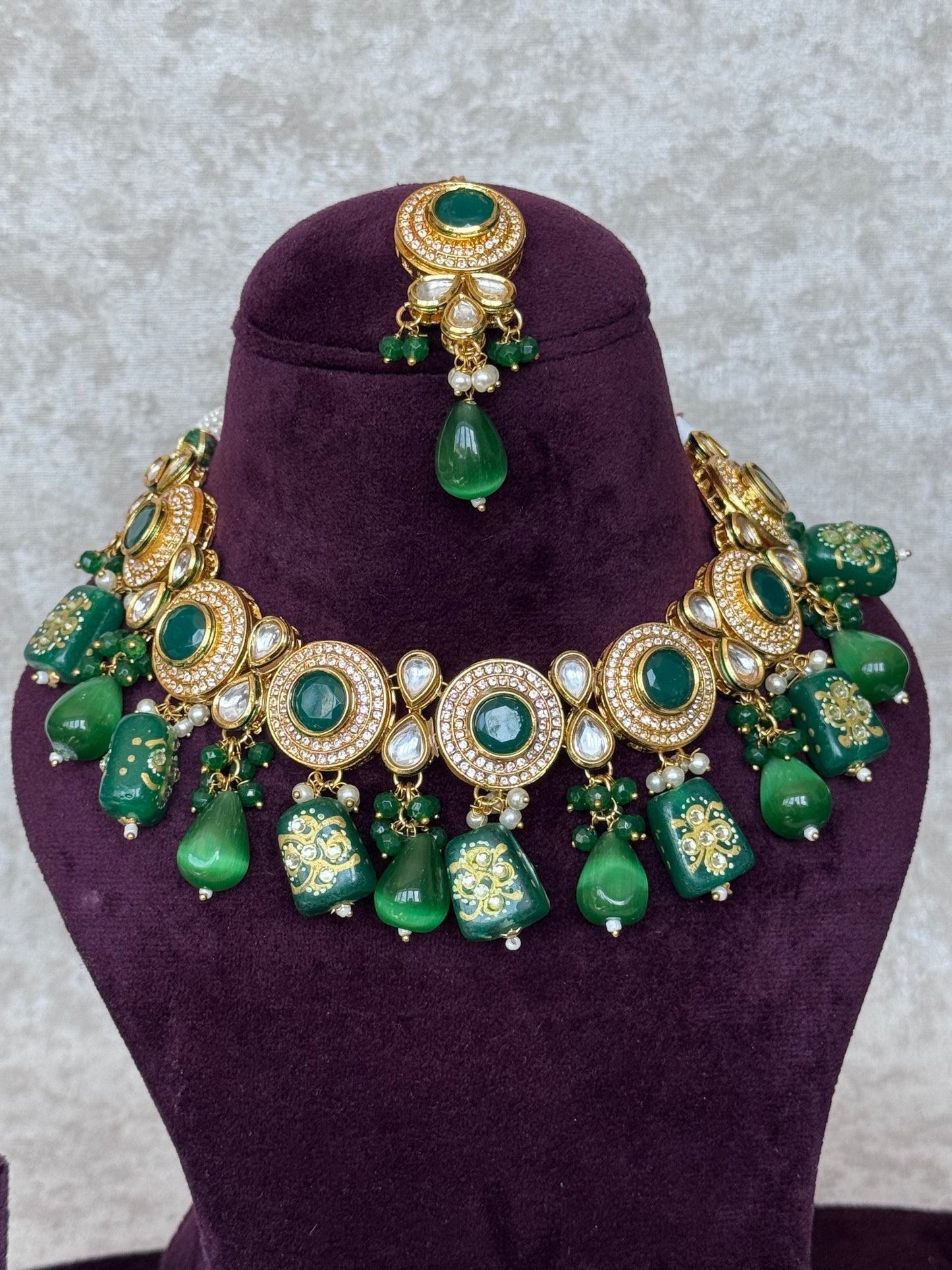 Stonework Necklace Set | The Tara Collection