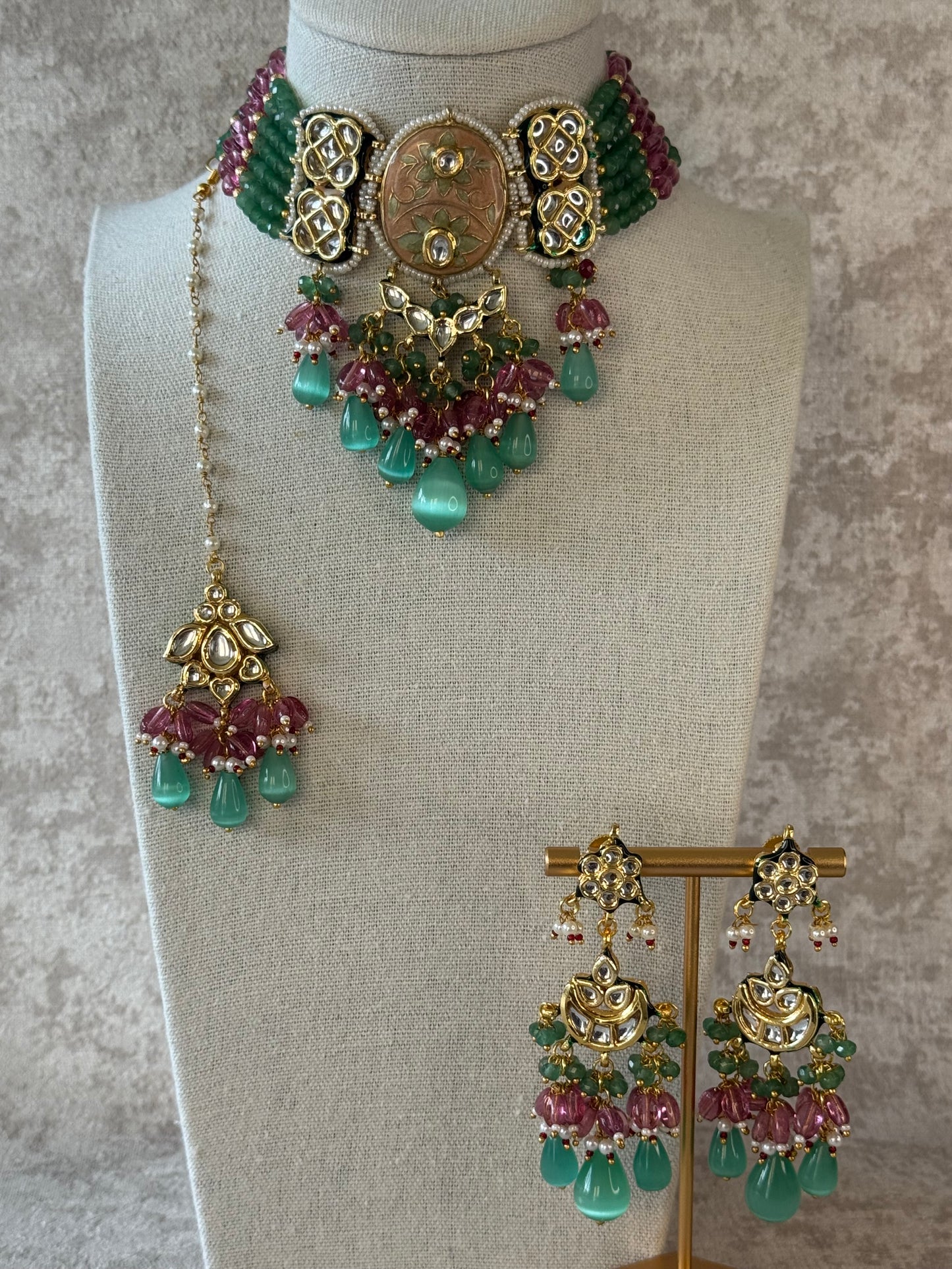 Meenakari Choker Set