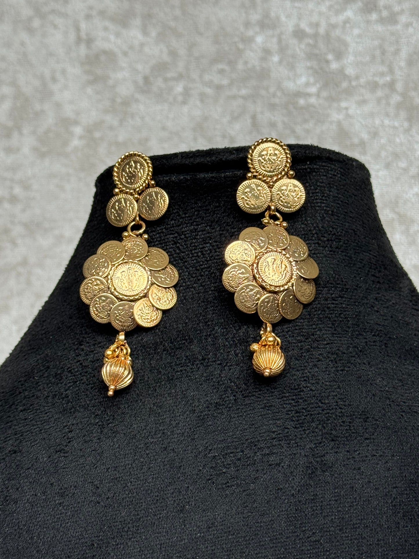 Gold Coin Temple Long Set | The Tara Collection