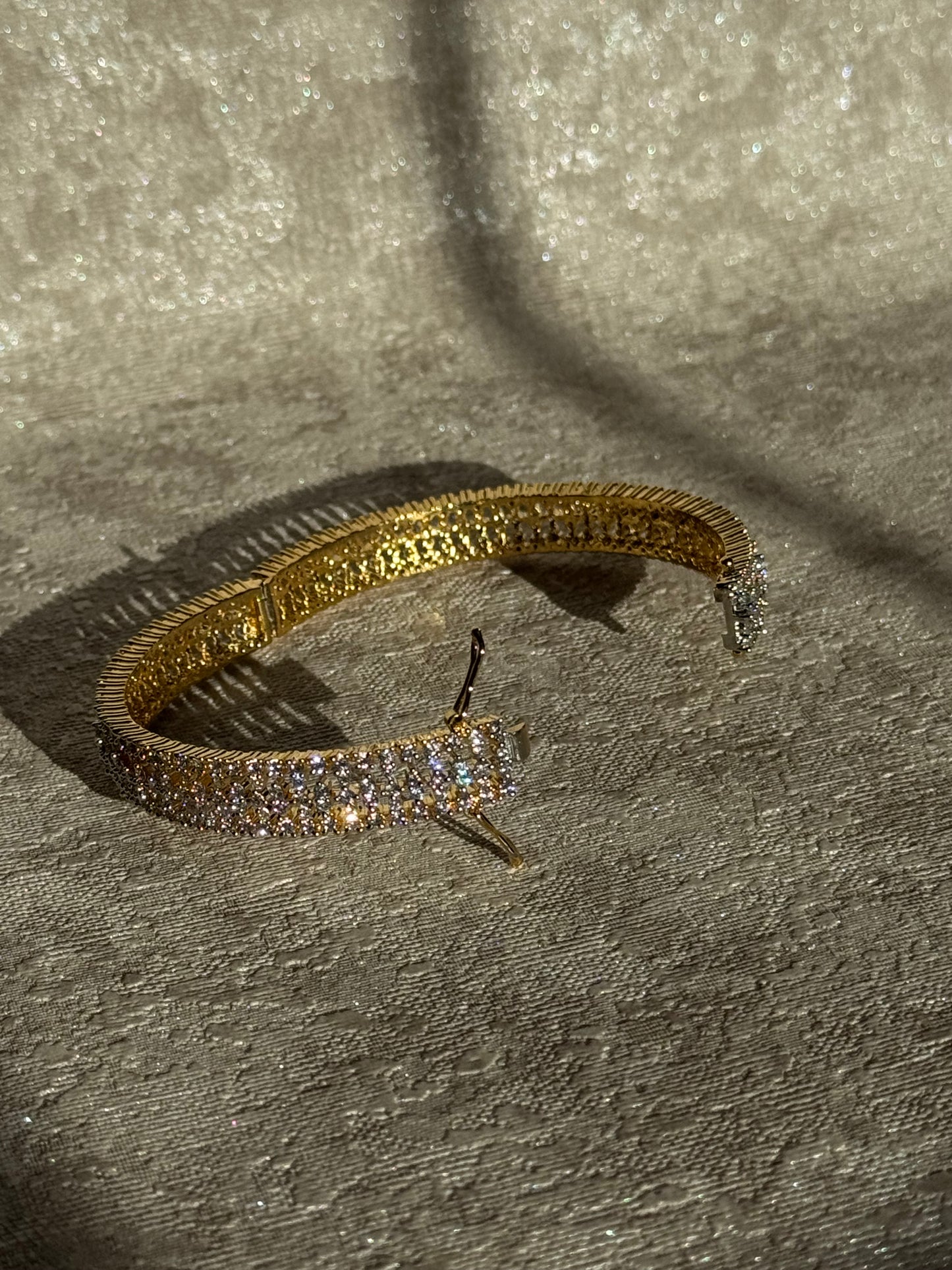 CZ Classic Bangle Set (Openable - Set of 2)