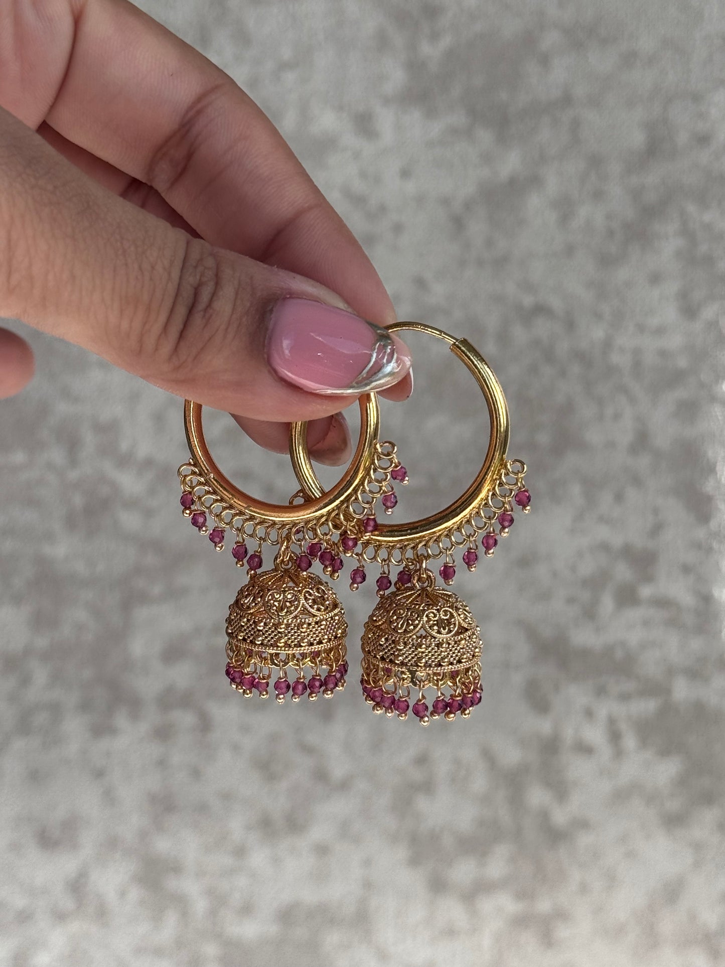 Bali Hoop Jhumka Earrings | The Tara Collection