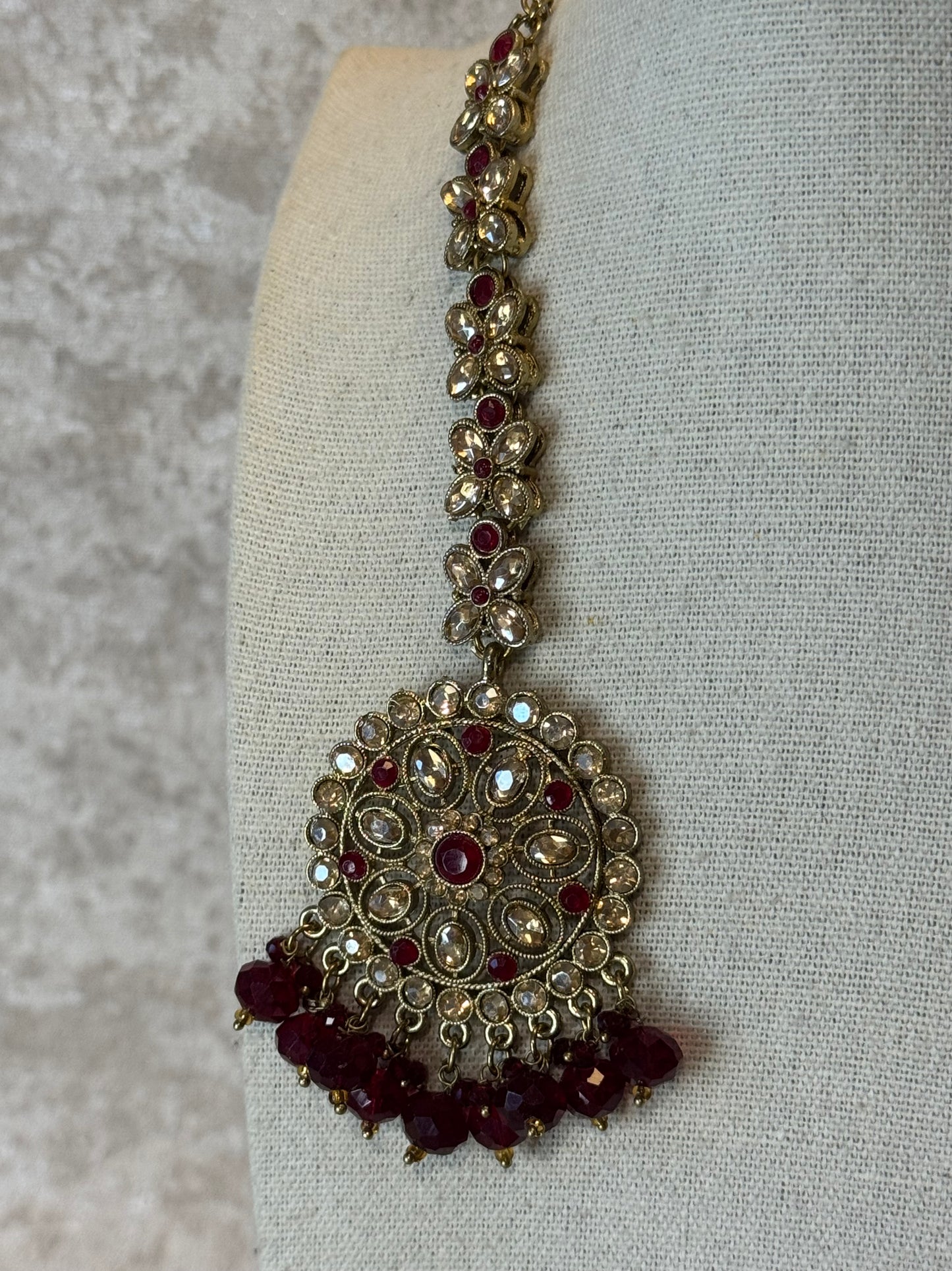 Polki Earring Tikka Set