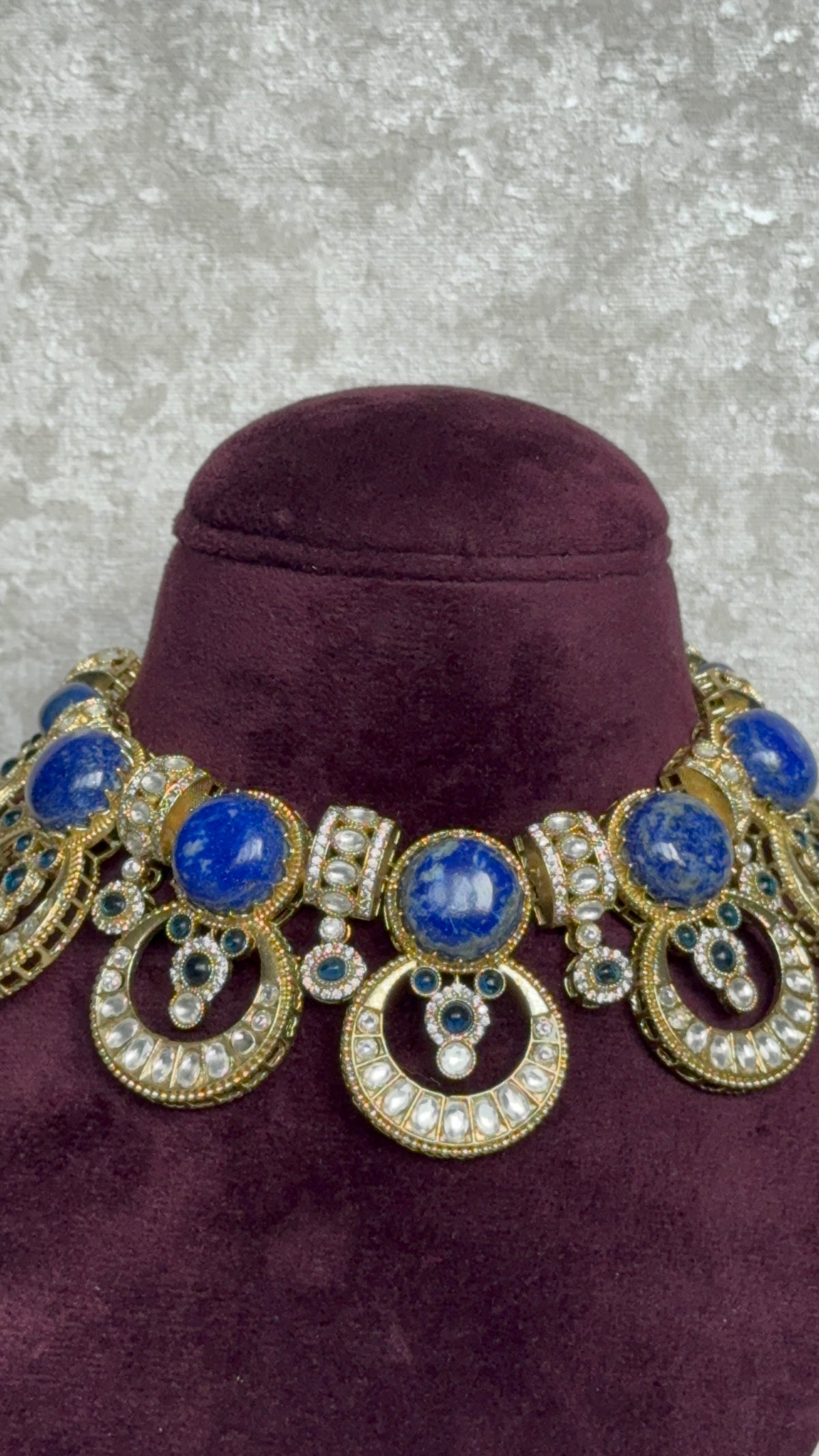 Noor – Maharani Stone Kundan Necklace Set | The Tara Collection