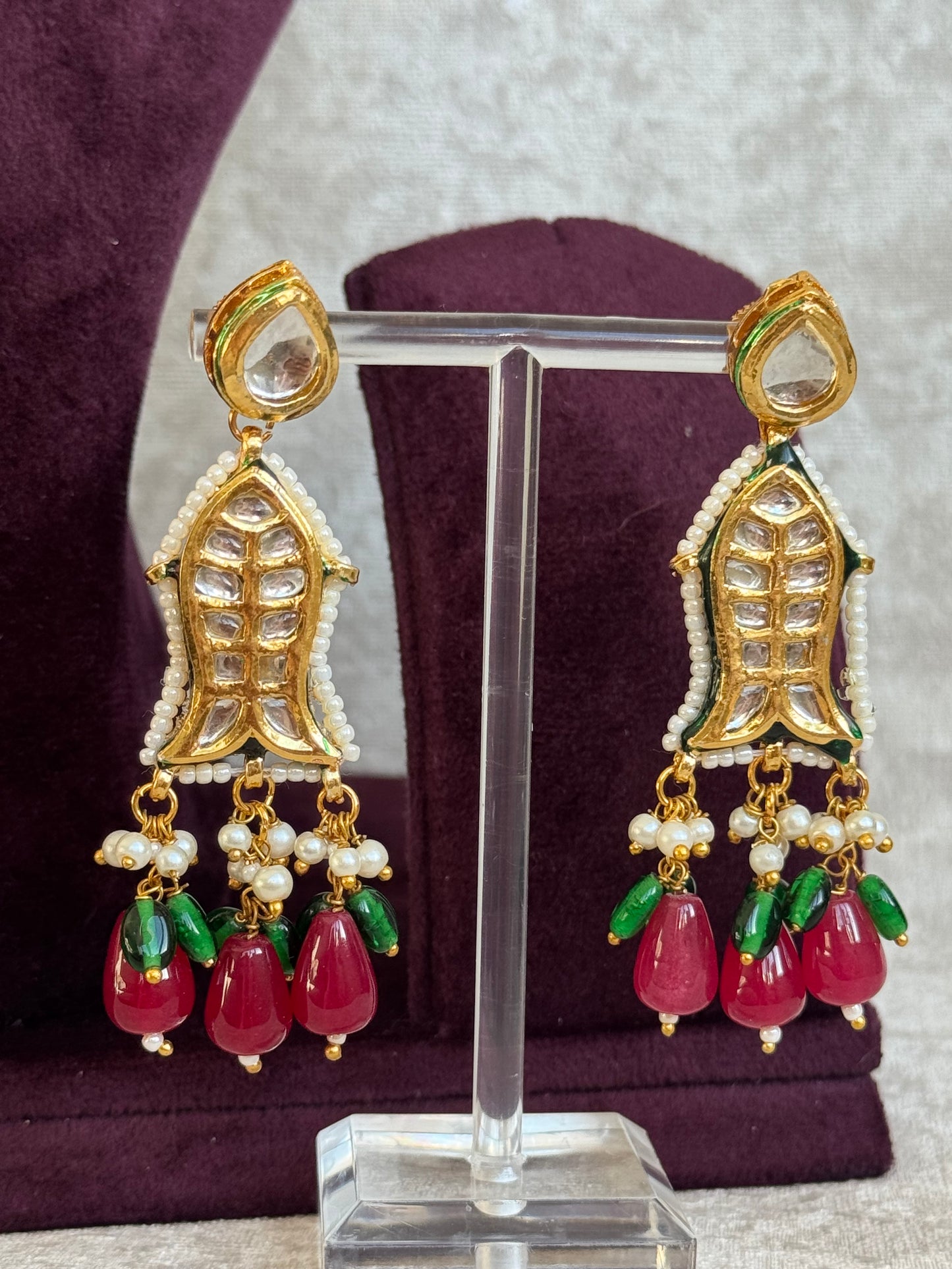 Meenakari Necklace Set | Necklace & Earrings