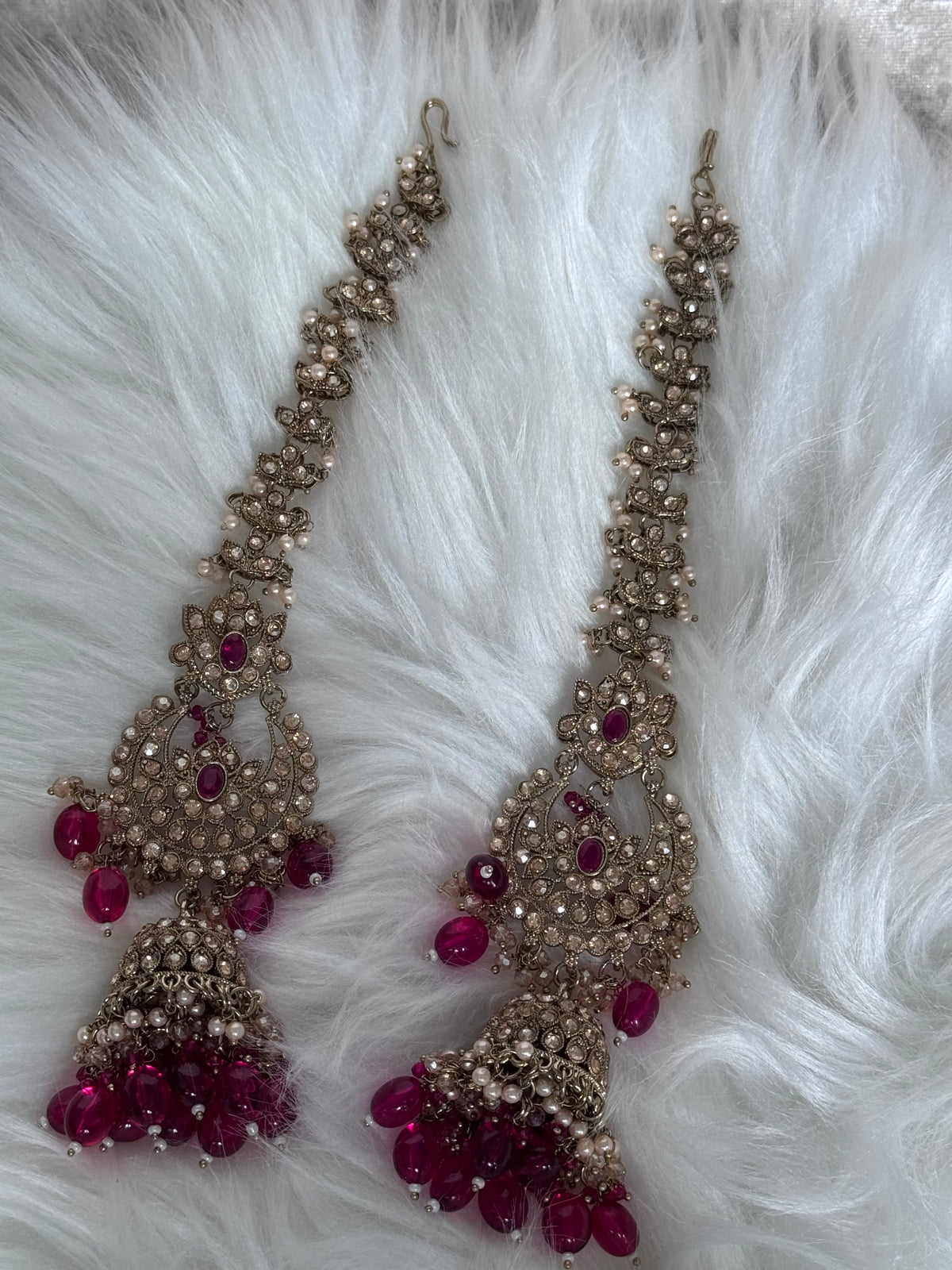 Zainab - Antique Ruby Bridal Jewellery Set | The Tara Collection