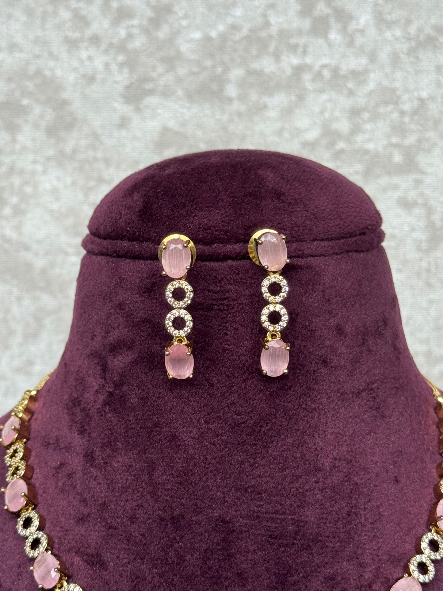 Gold Based American Diamond Set | The Tara Collection