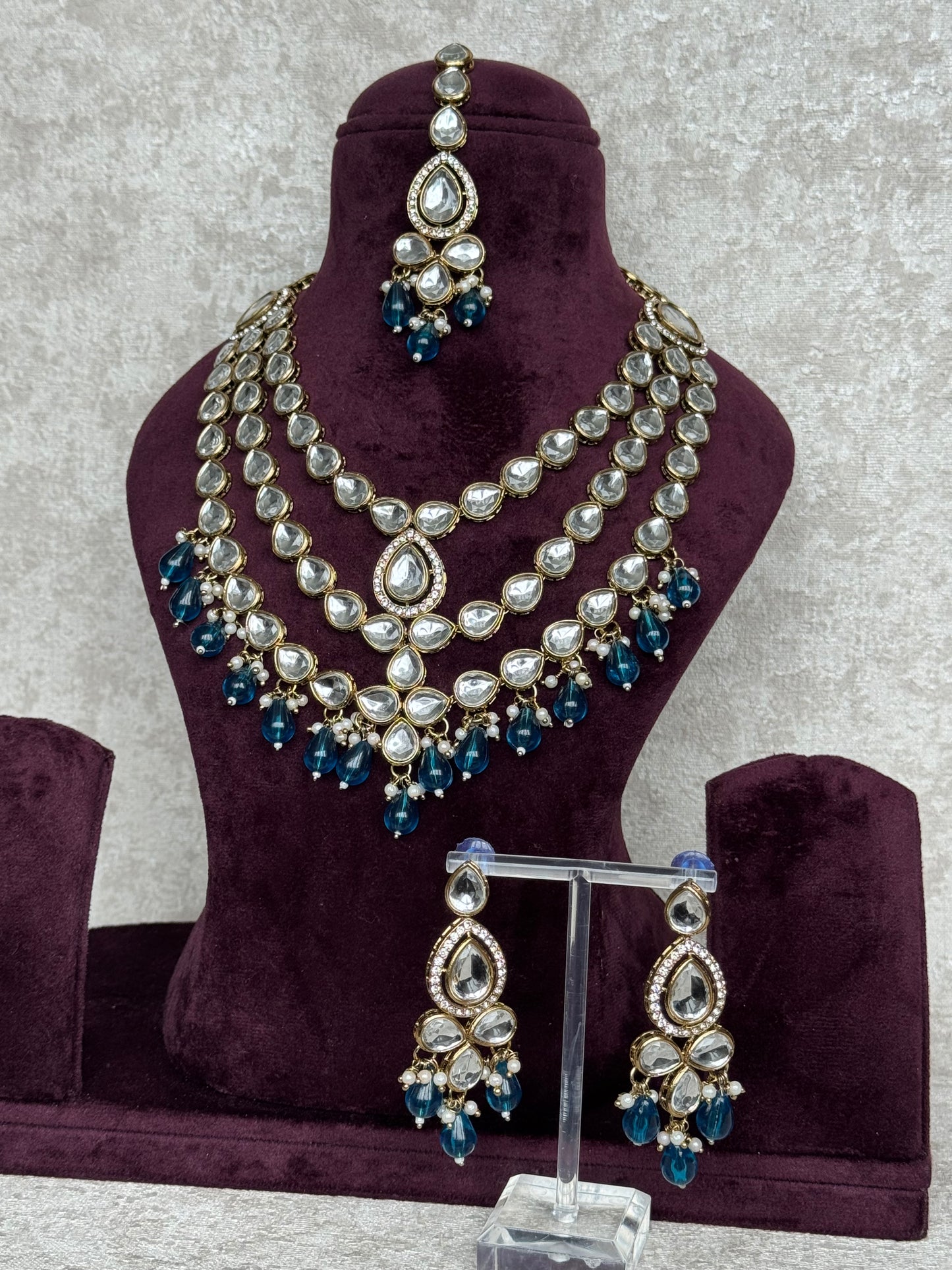 Multi Layer Kundan Necklace Set | The Tara Collection