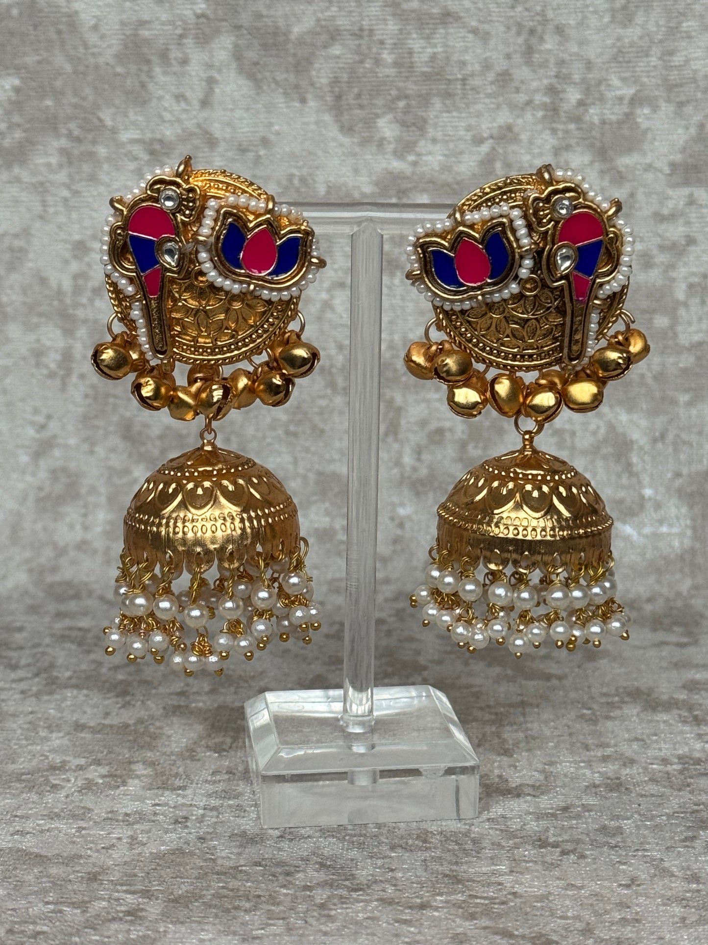 Jhumka Lotus Earrings | The Tara Collection