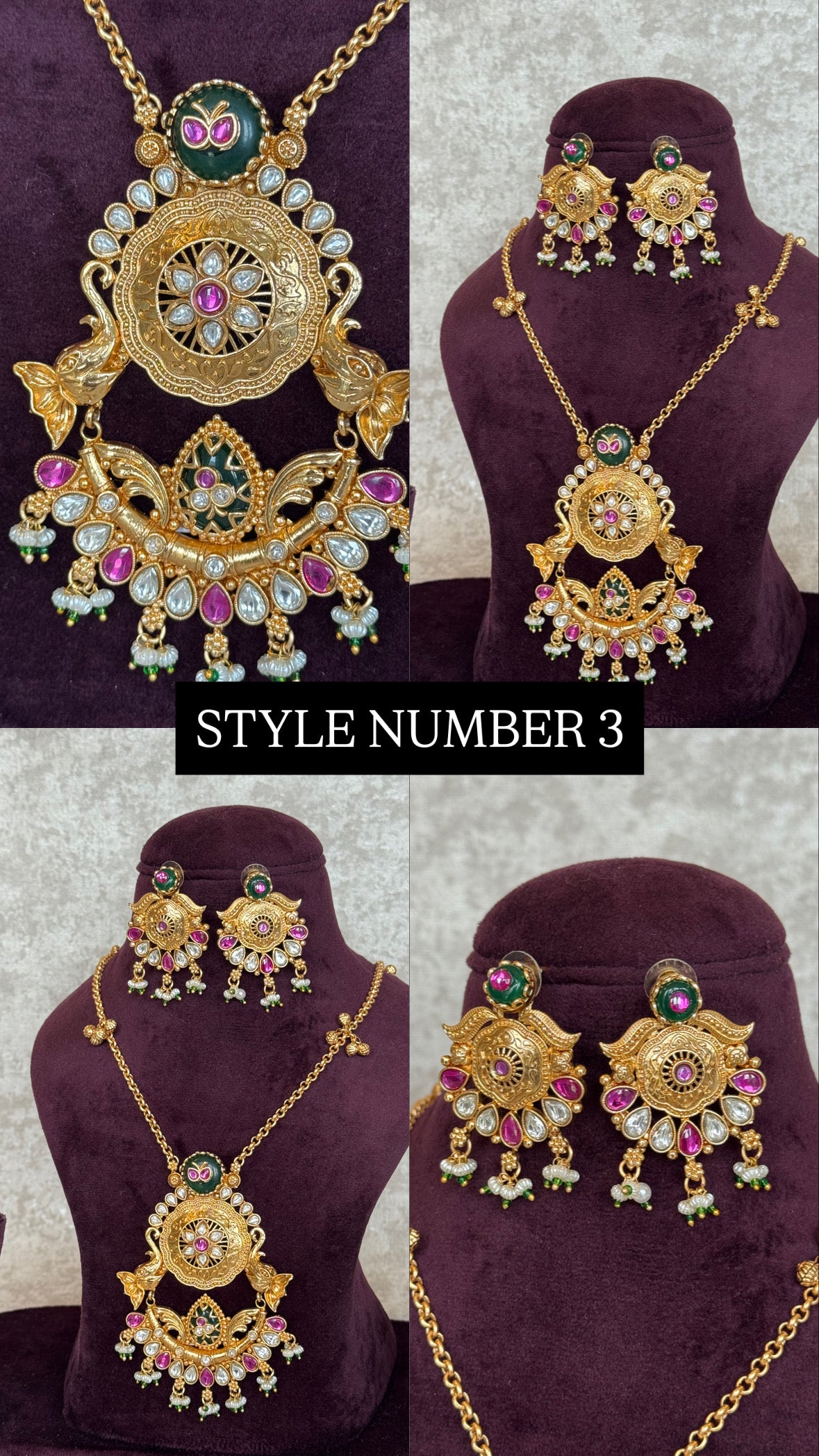 Heritage Antique Gold Chain Necklace Sets | The Tara Collection