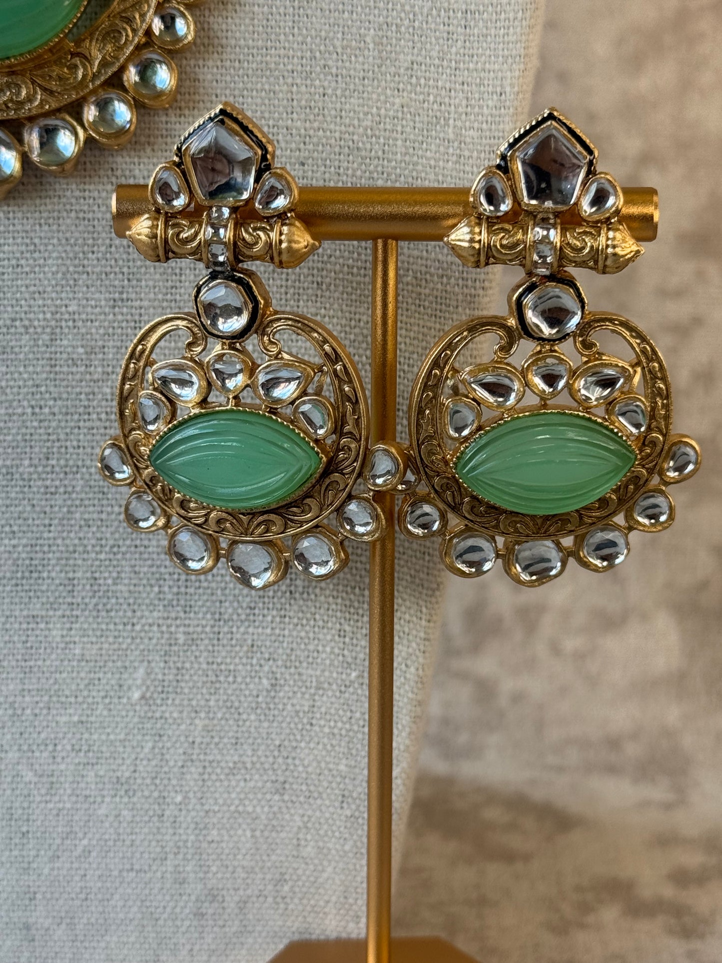 Rajwadi Polish North Style necklace set