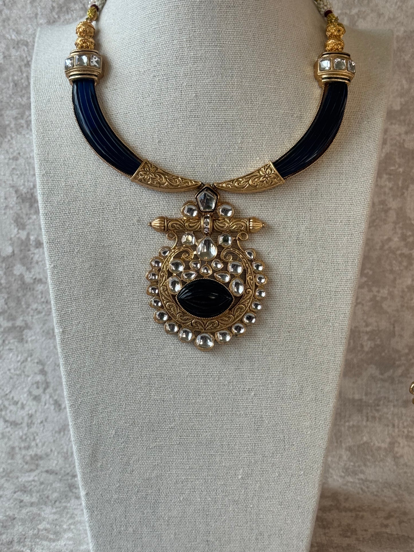 Rajwadi Polish North Style necklace set