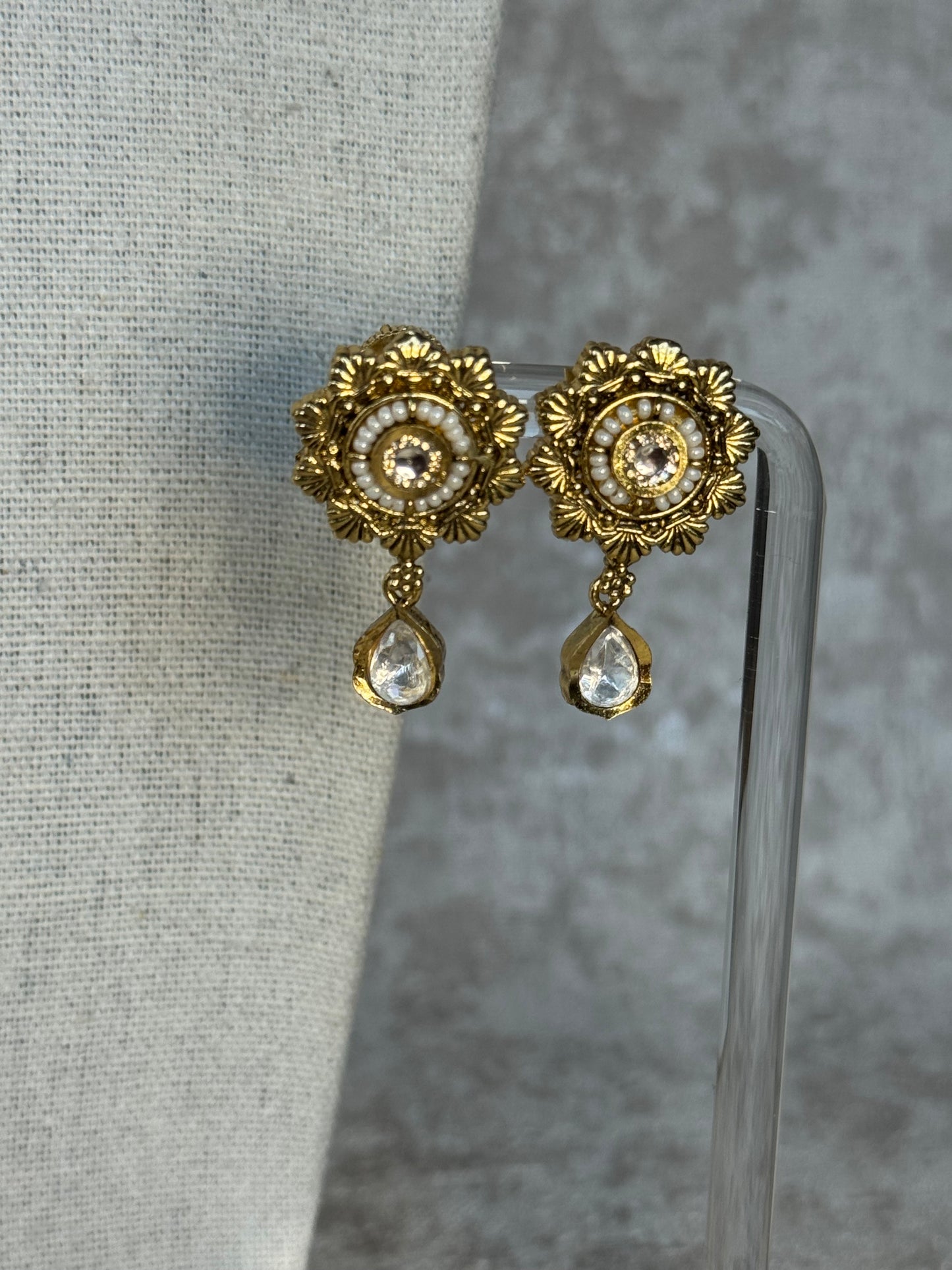 Heritage Necklace Set with Gold Plating and Meenakari work