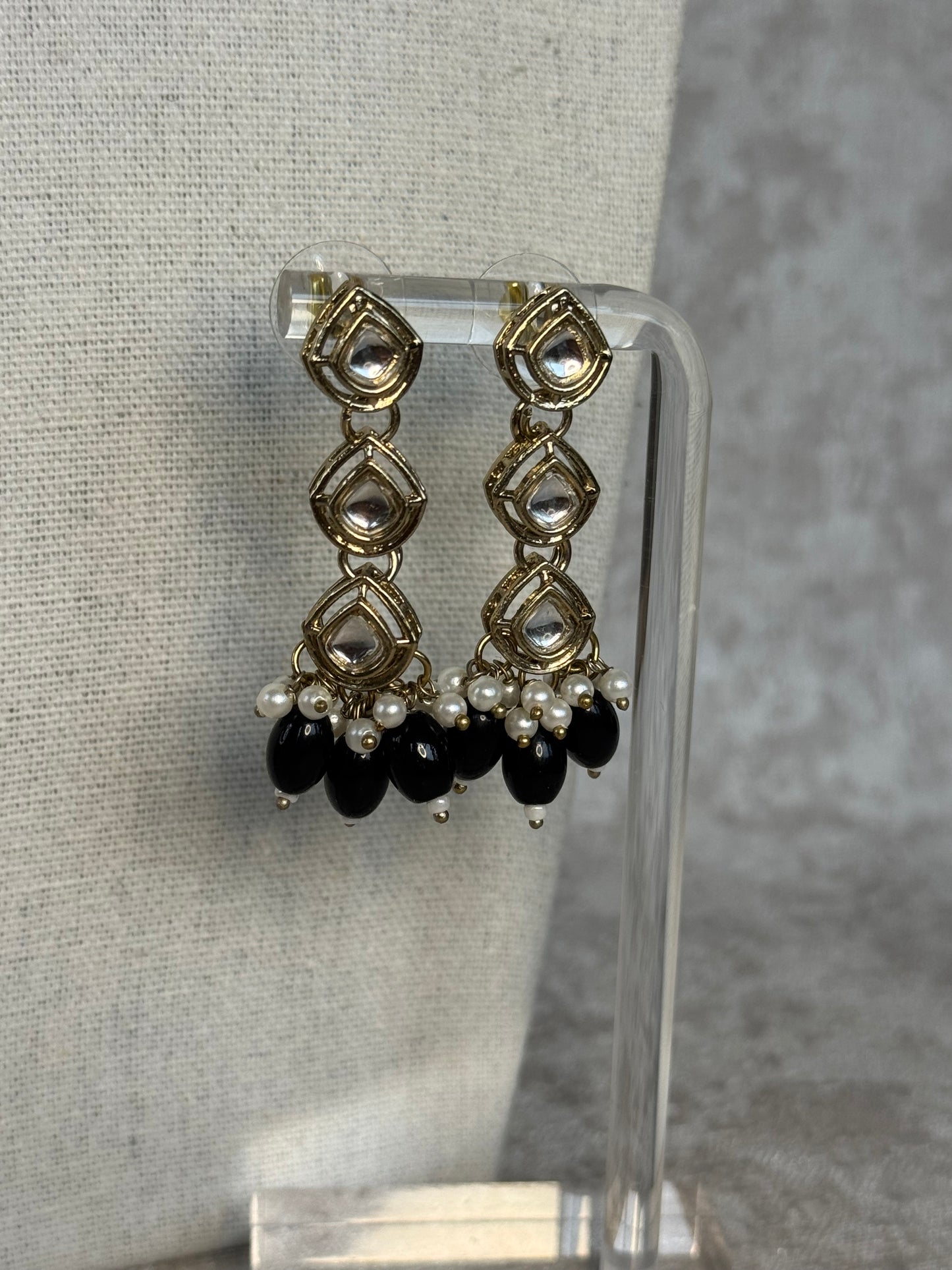 Necklace set with earrings and tikka - Mendhi Plated