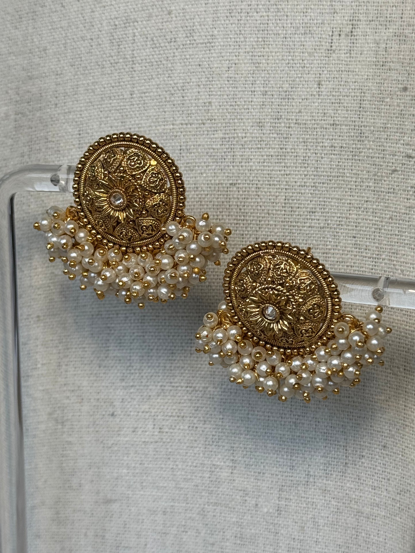Pearl Gold-plated Necklace Set