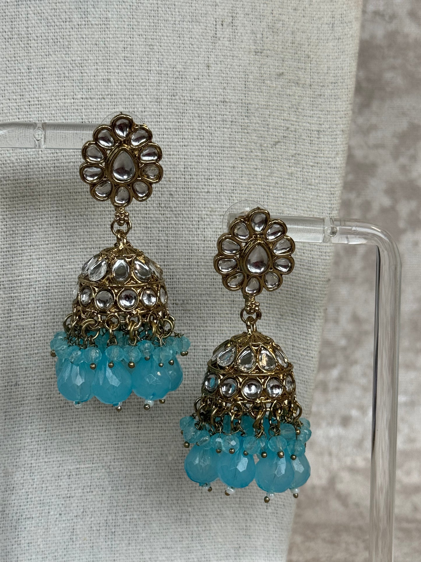 Kundan Necklace Set with Earrings & Tikka