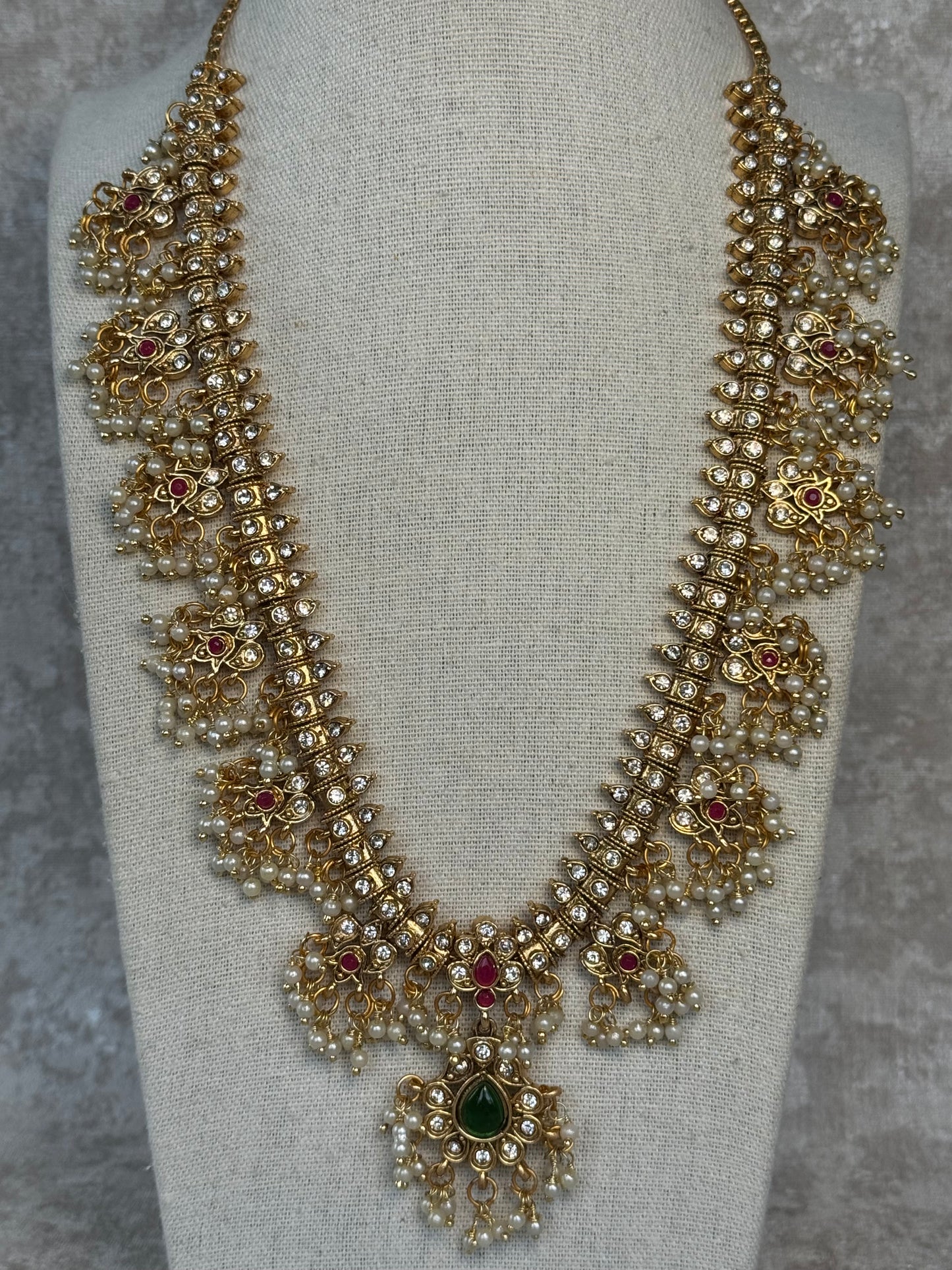 Kemp Pota Stone Long & Short Necklace Set