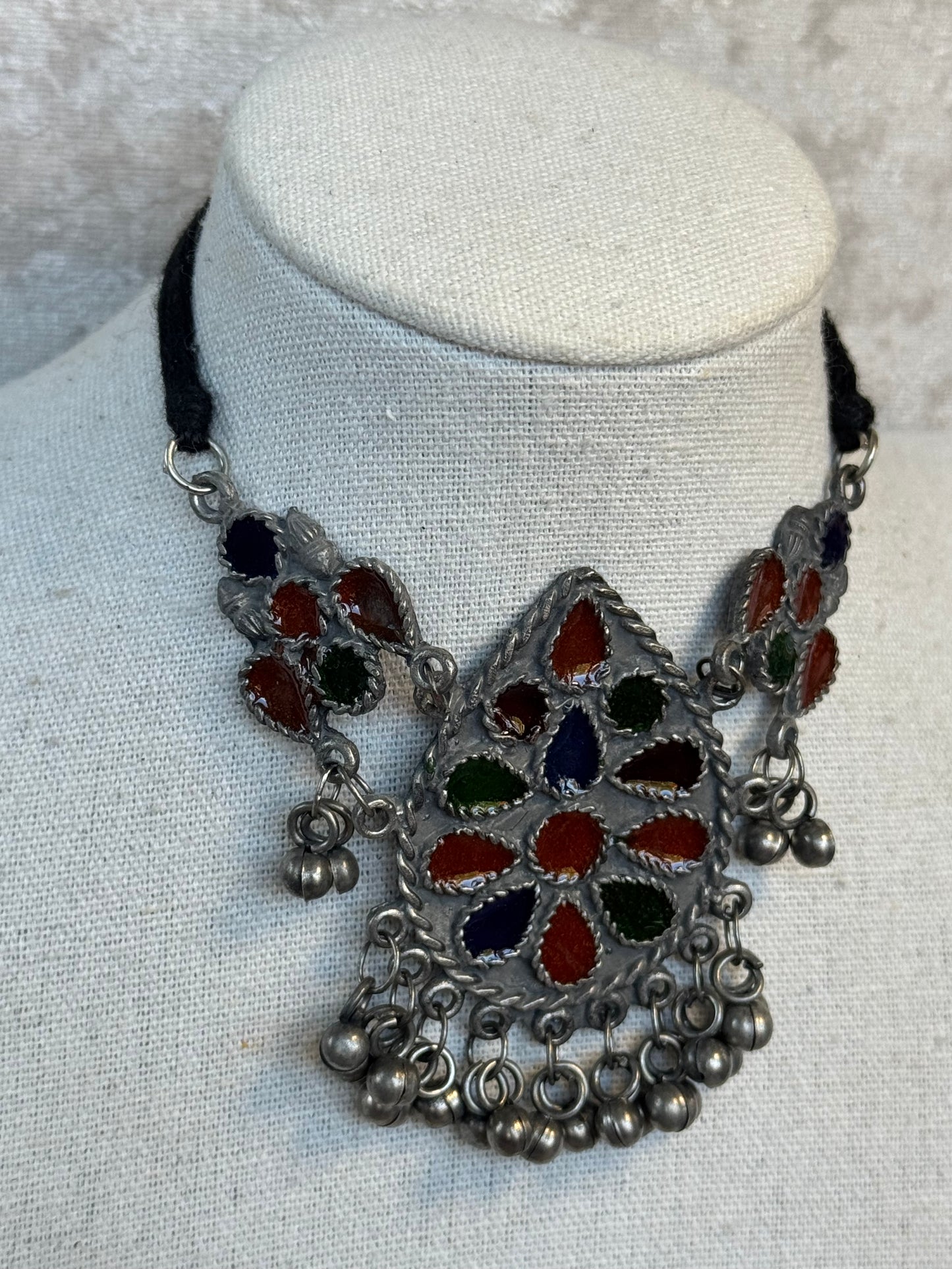 Oxidised Choker Set