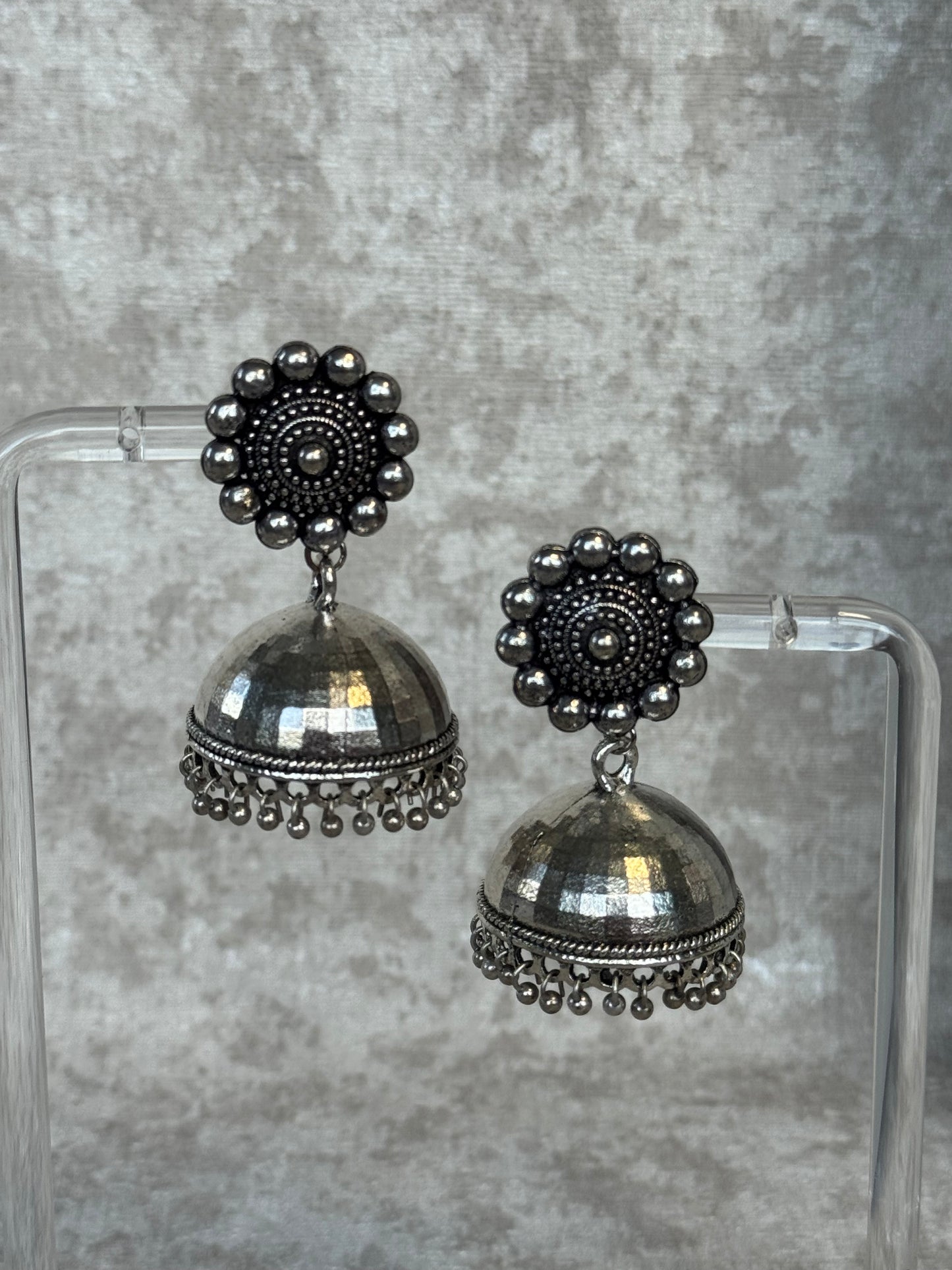 Full Oxidised Long Necklace Set