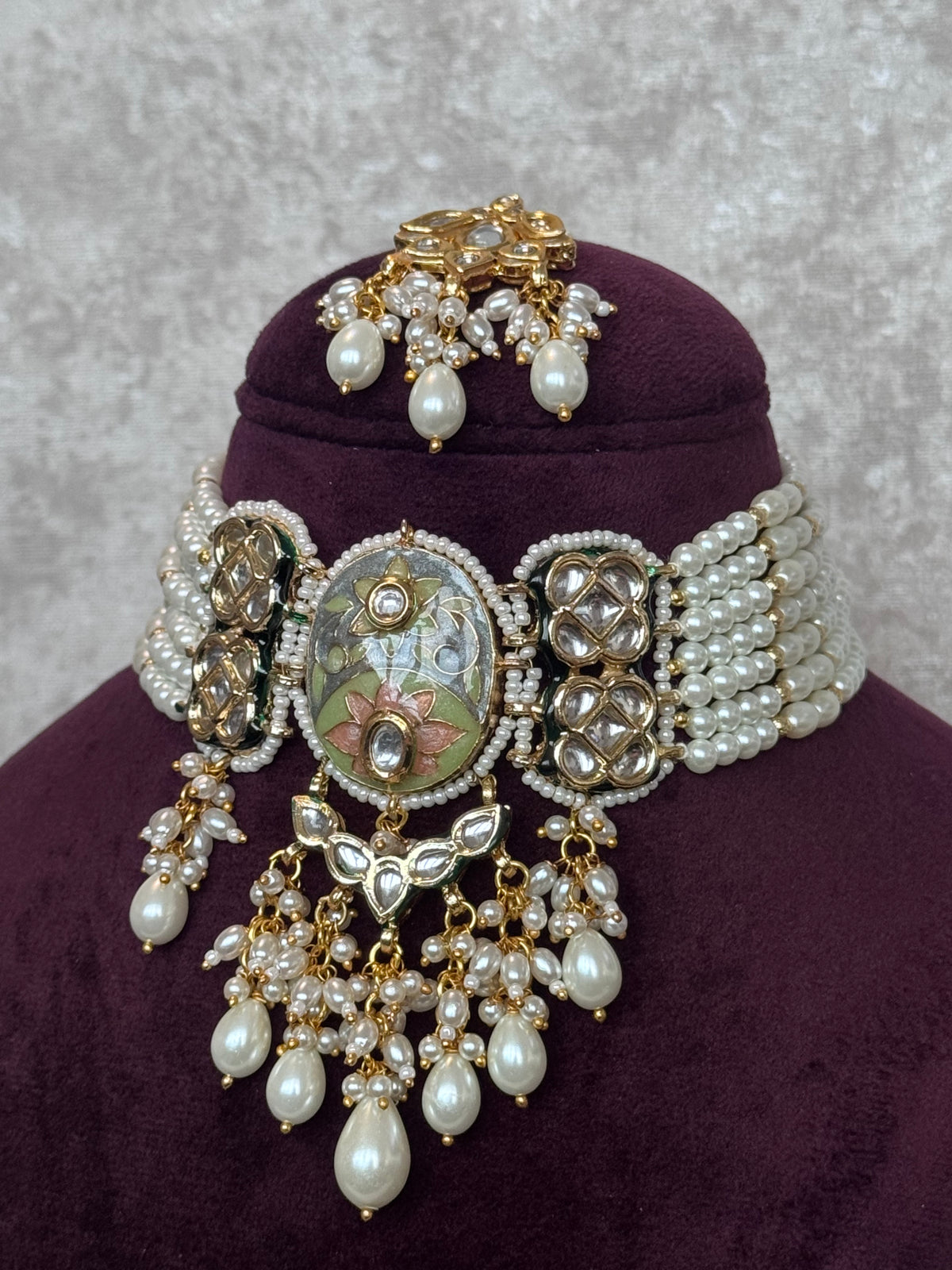 Riddhi - Meenakari Choker Set | The Tara Collection