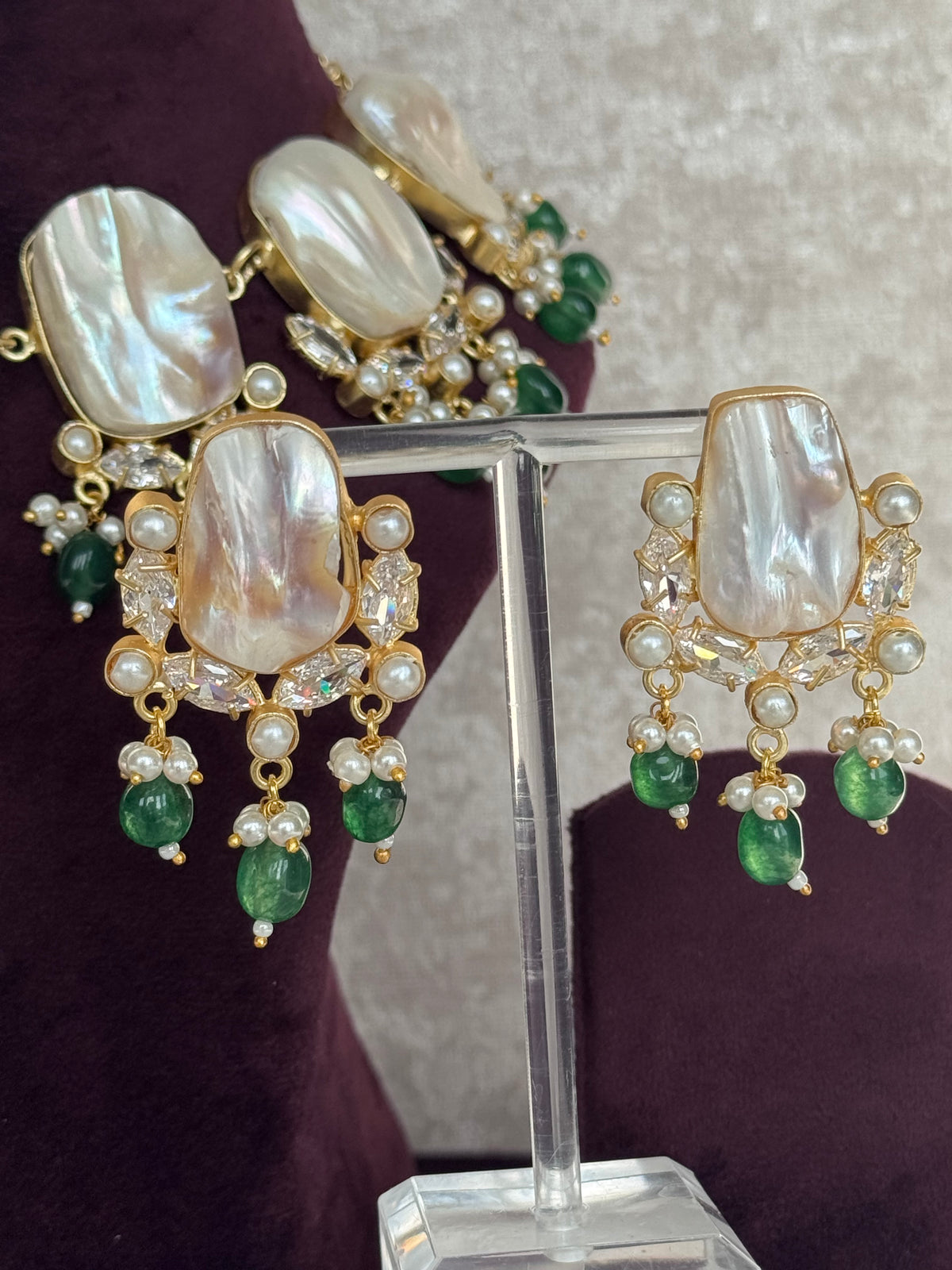 Urmi - Mother of Pearl Set | The Tara Collection