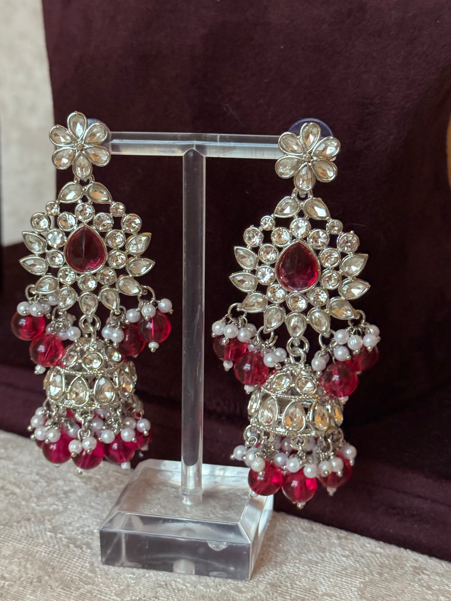 Silver Necklace Set | Necklace, Earrings, Tikka