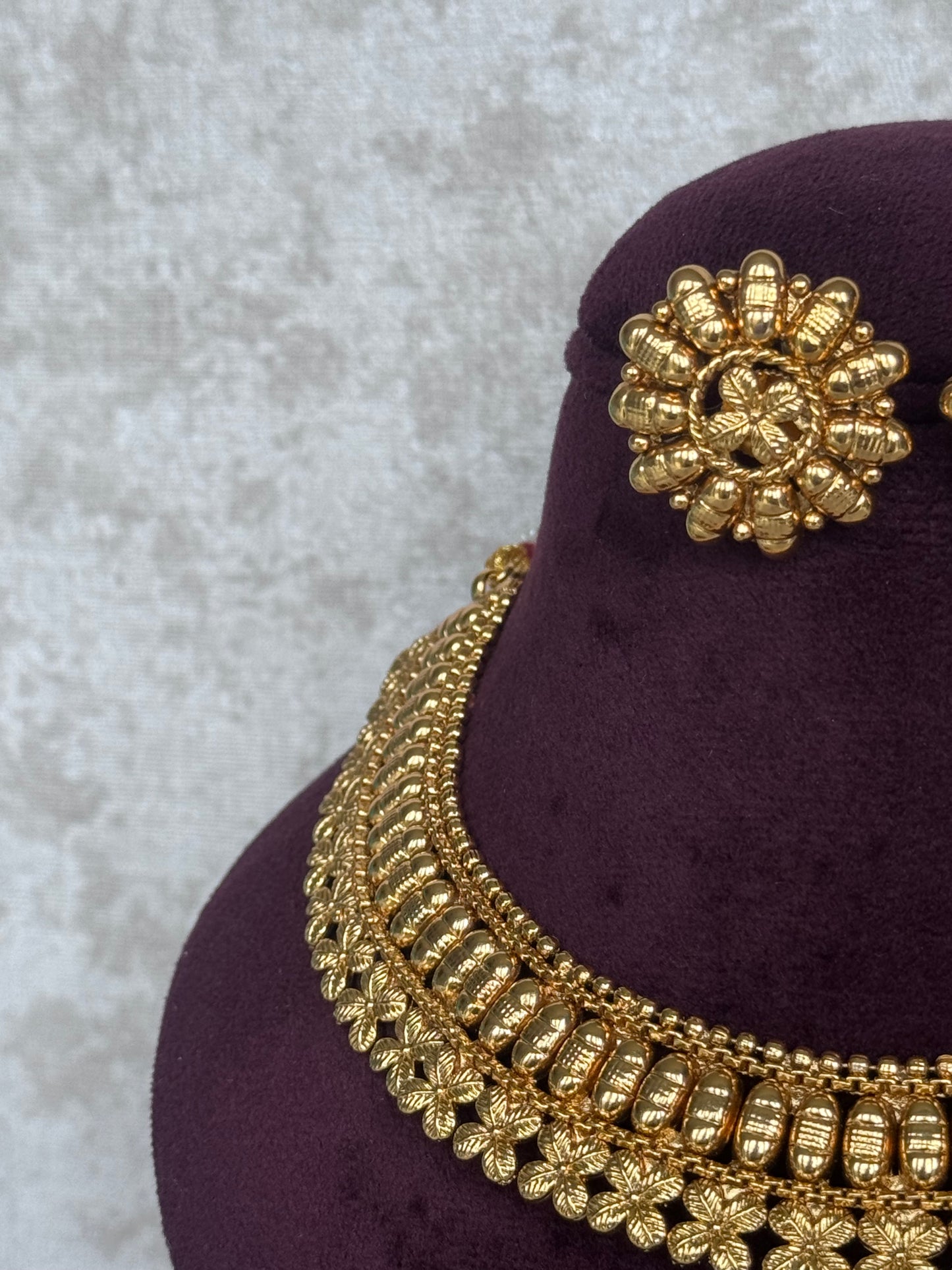 Classic Gold-Plated Necklace Set | The Tara Collection