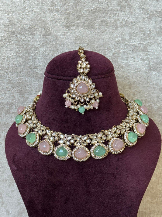 Kundan Style Necklace Set | The Tara Collection