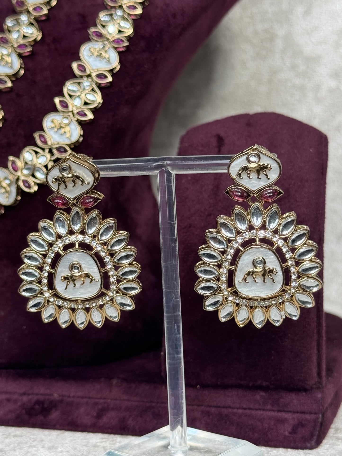Double Layer Sabyasachi Inspired MOP and Kundan Necklace Set | The Tara Collection