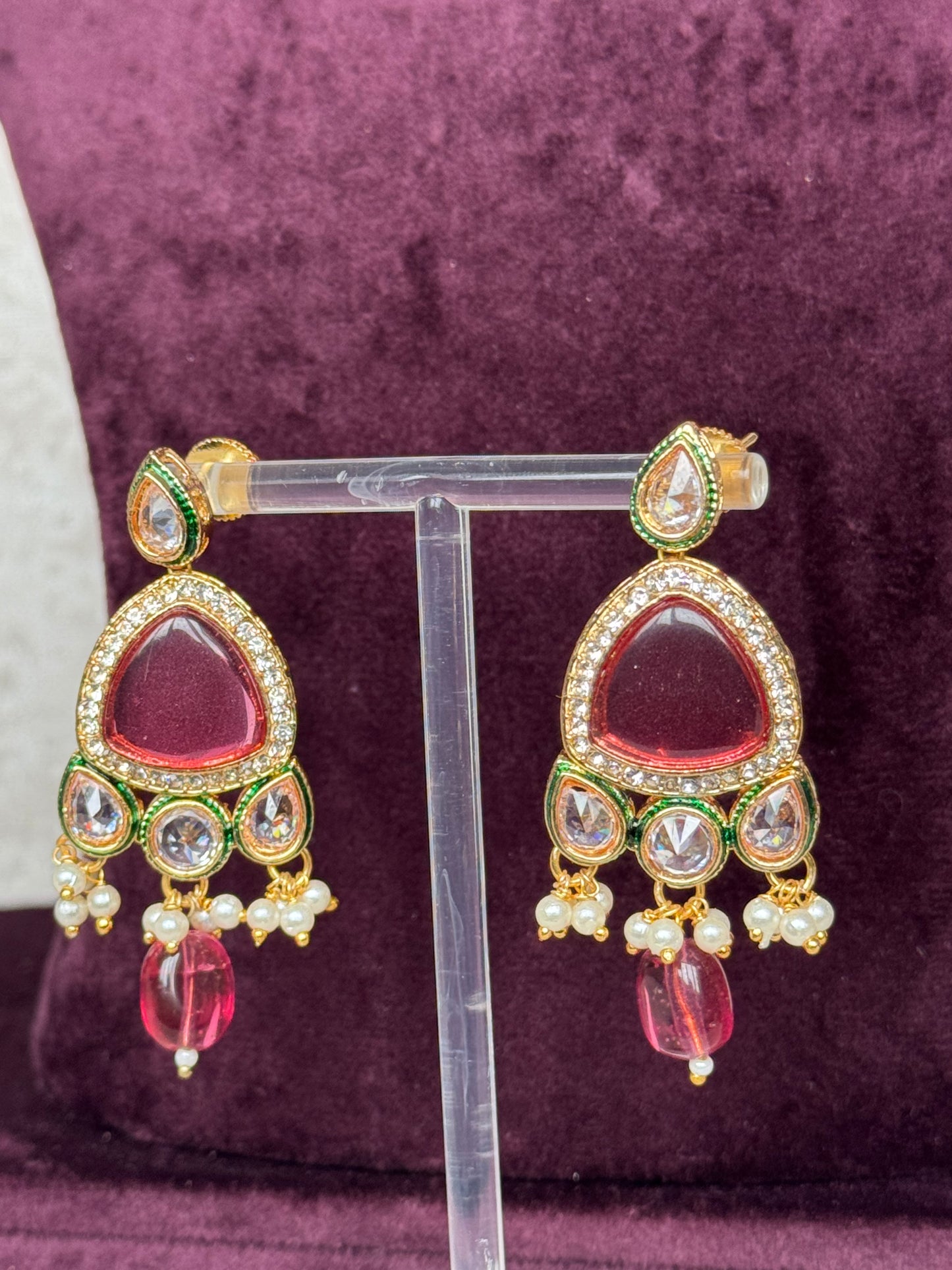 Crystal Stone Style Necklace Set