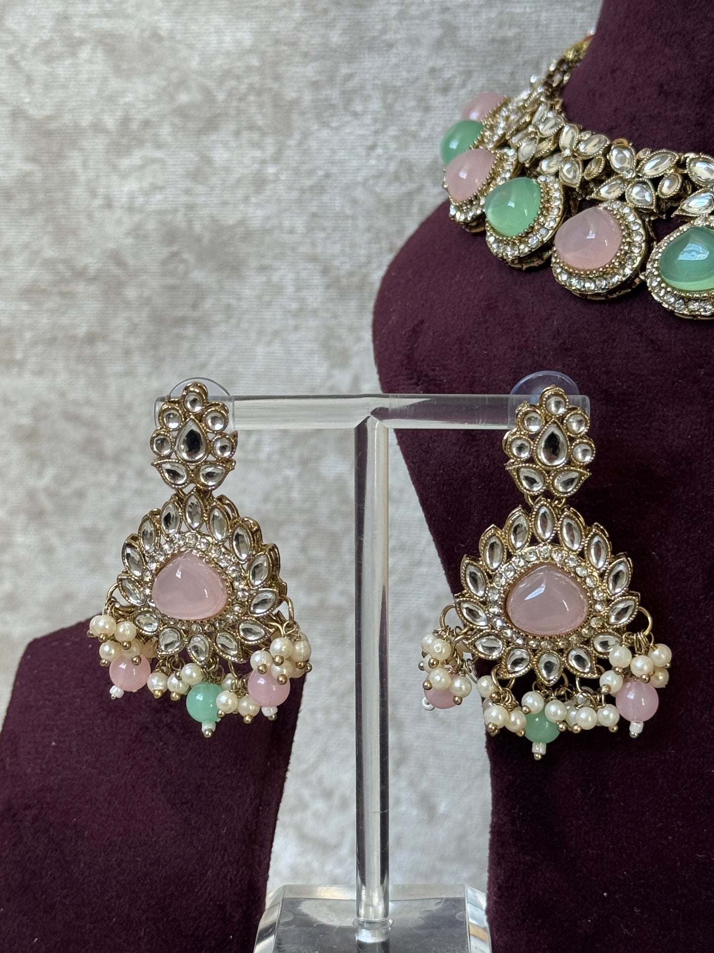 Kundan Style Necklace Set | The Tara Collection