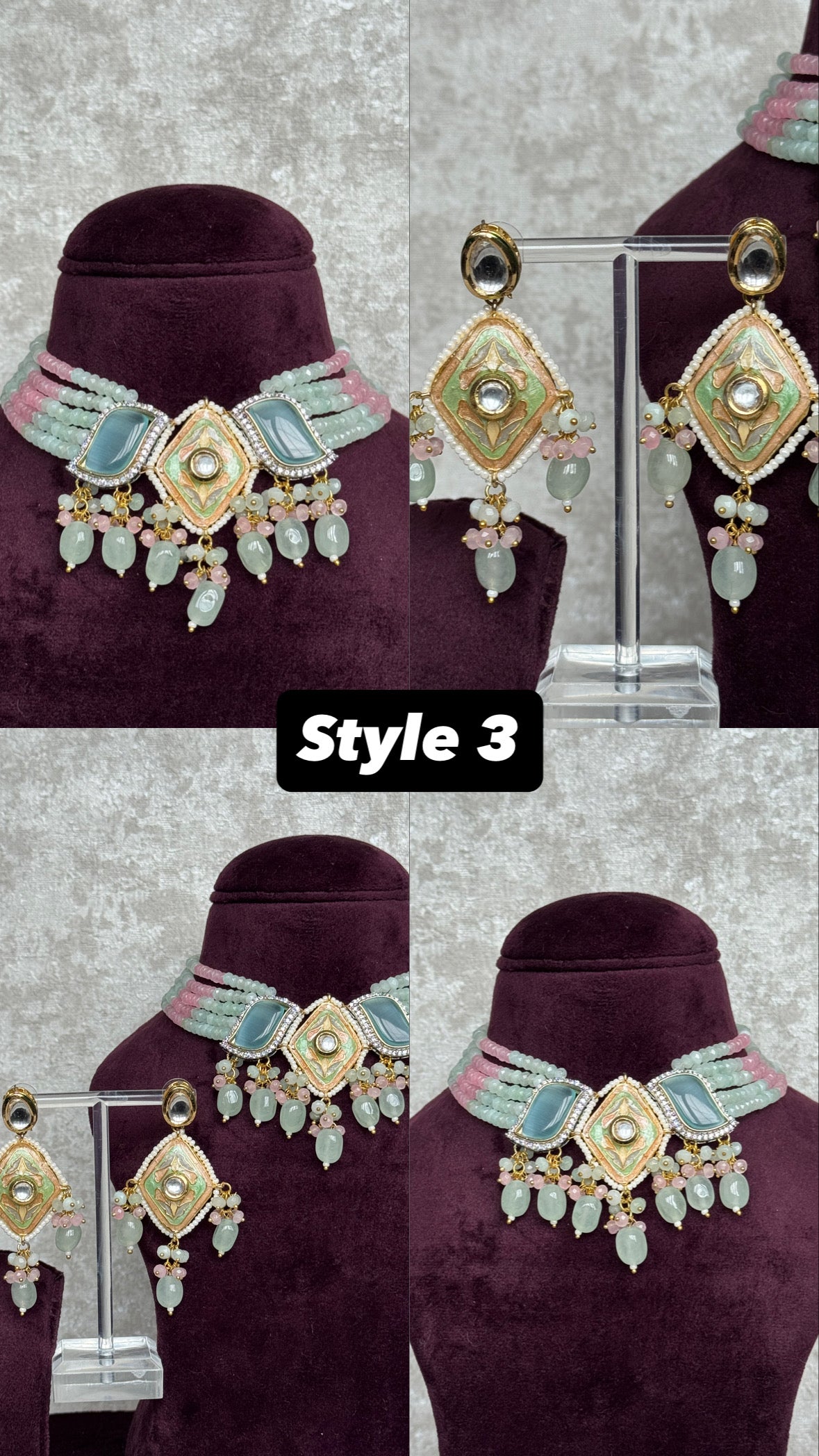 Meenakari Necklace Set | The Necklace Set