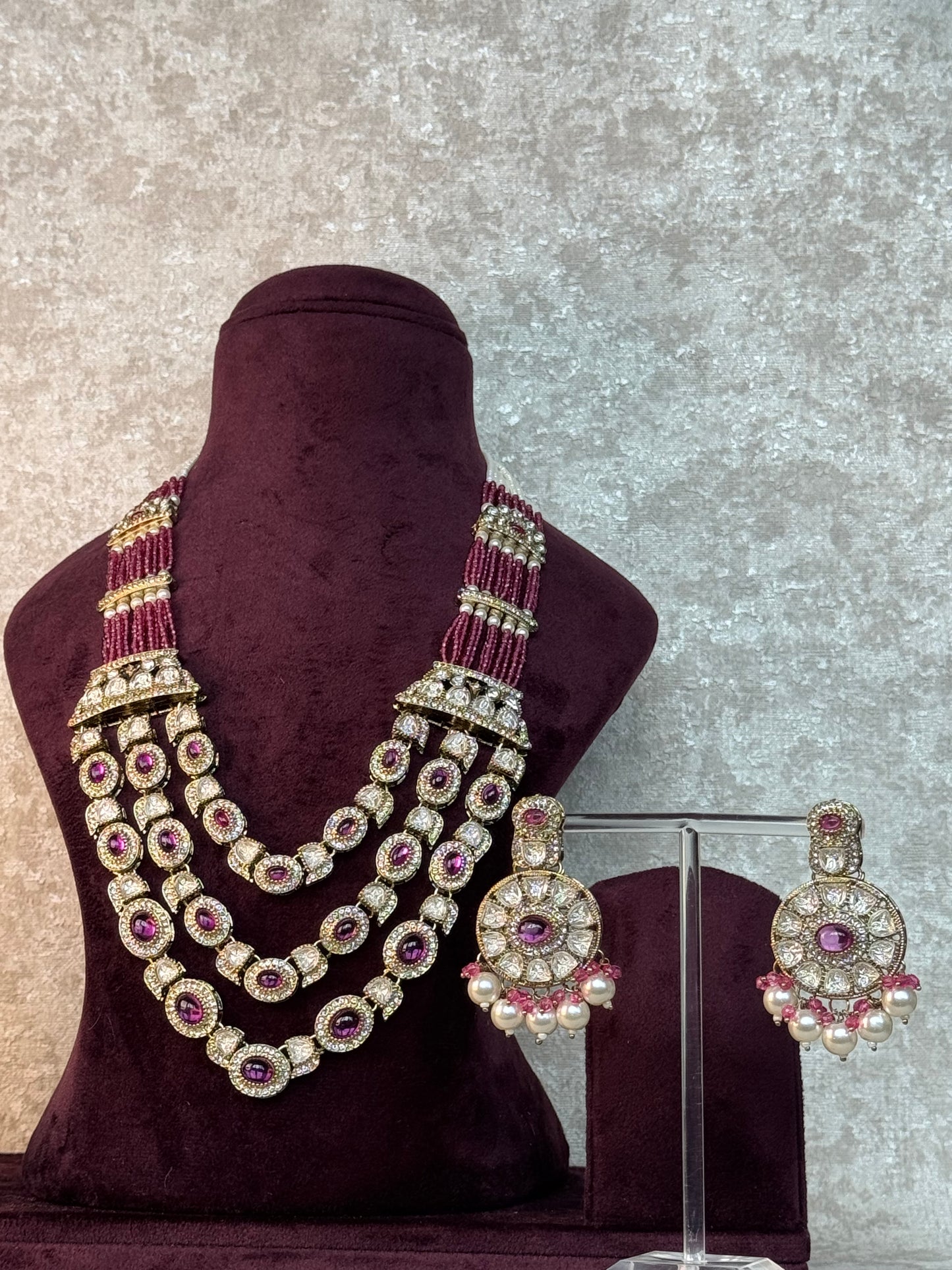 Multi Chain Mala Necklace Set
