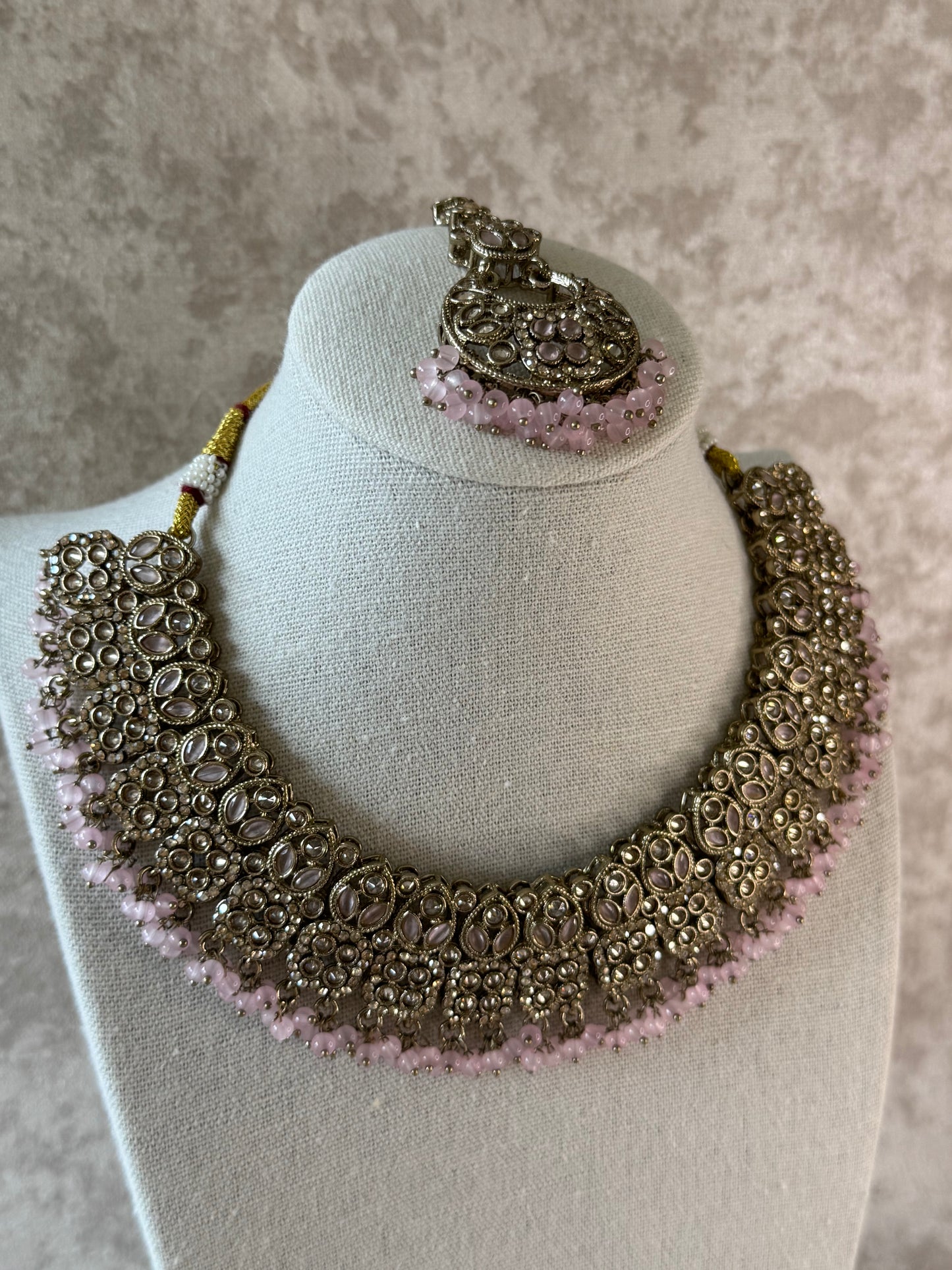 Elegant Necklace & Jhumka Set – Multiple Colours