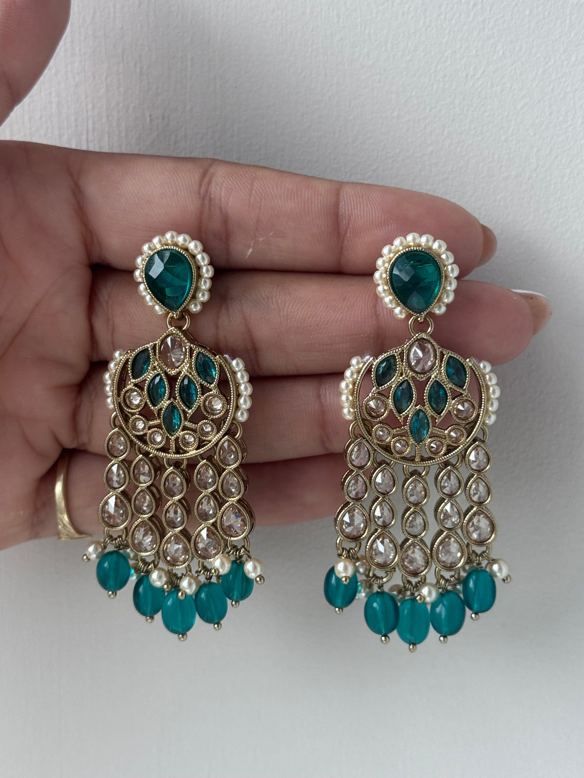 Diya - Antique Gold Earrings | The Tara Collection