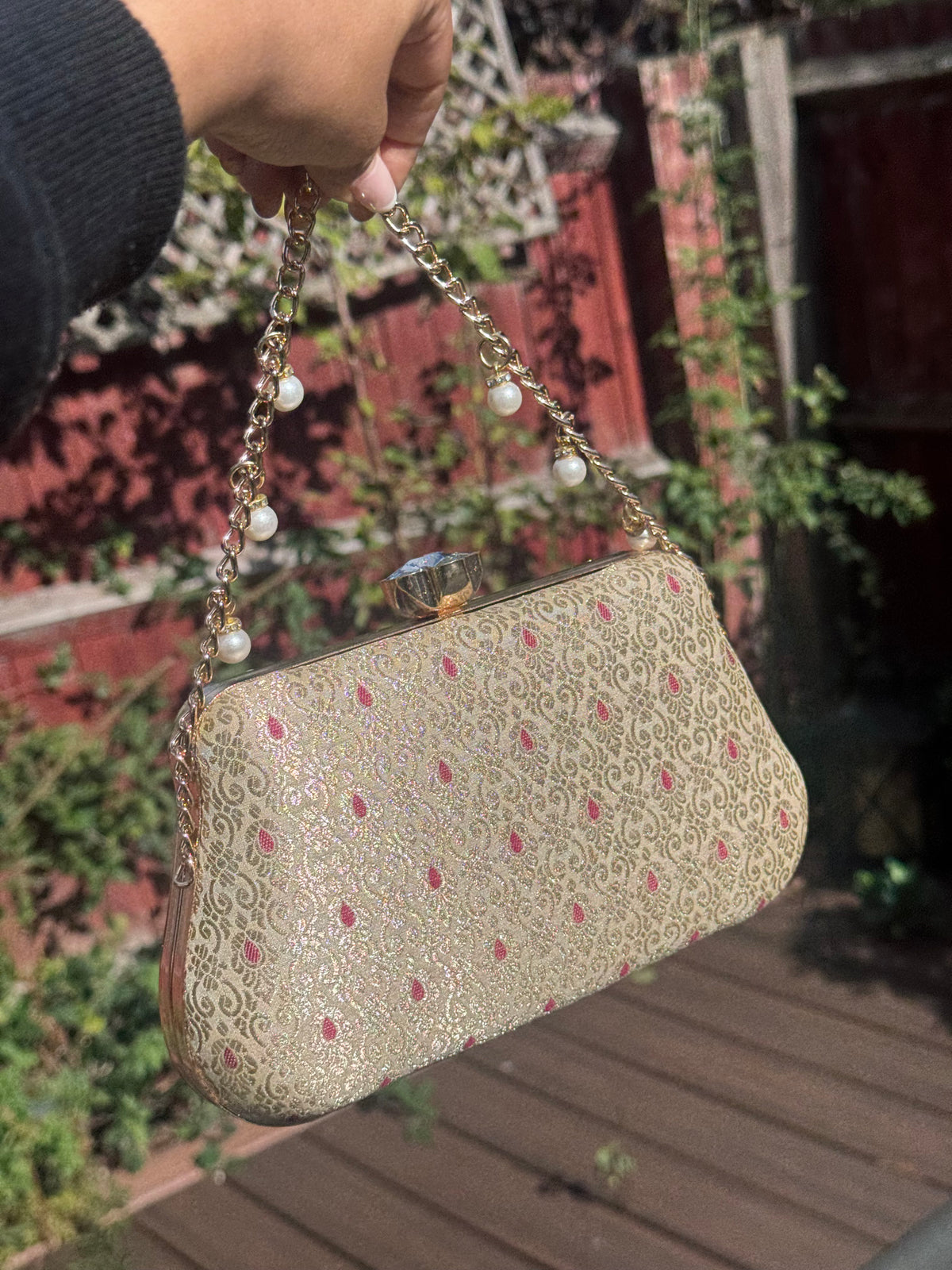 Kashvi Clutch Bag | Pure Banarasi Silk Clutch Purse | The Tara Collection