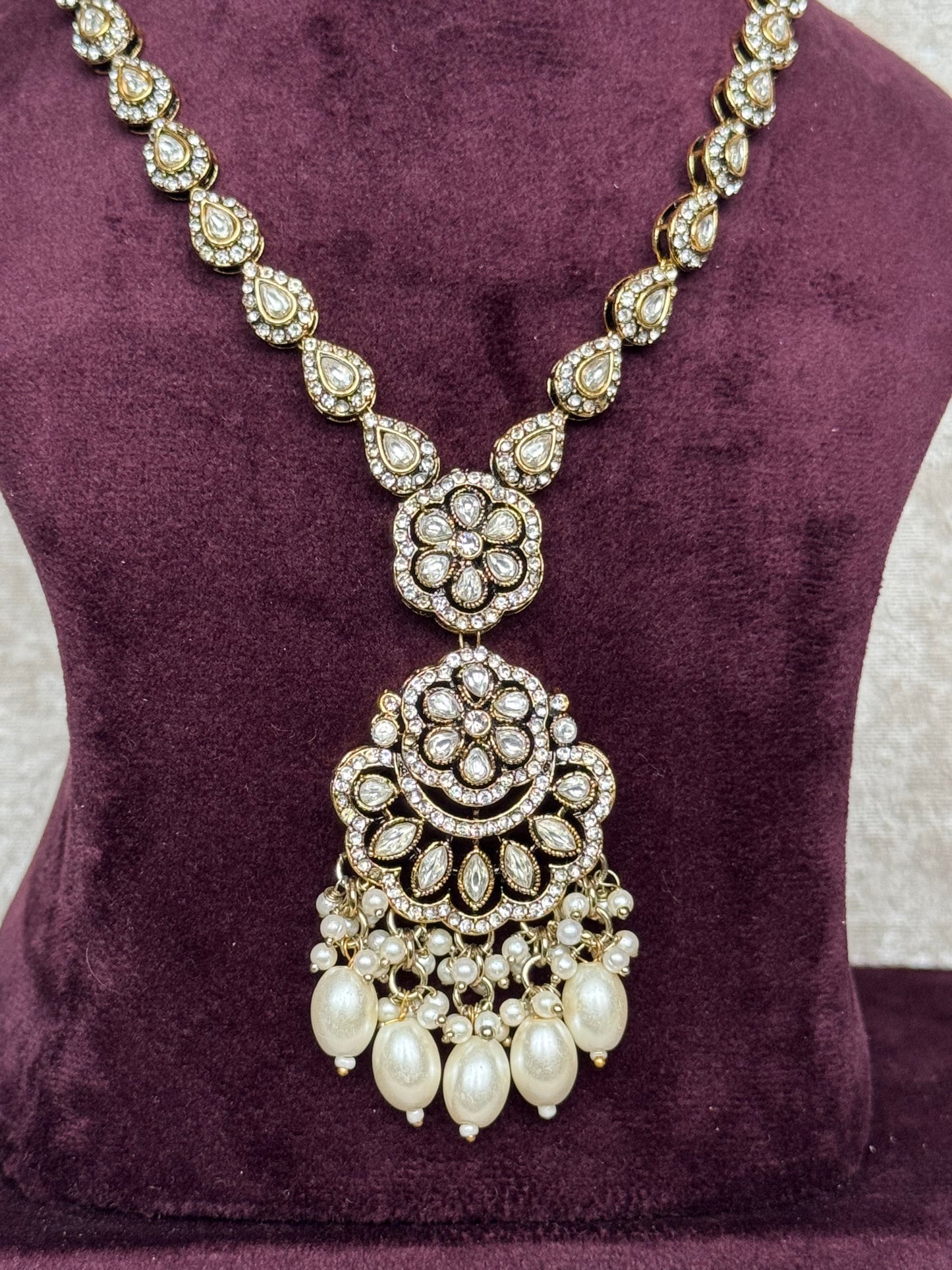 Brushed Gold Necklace Set | The Tara Collection