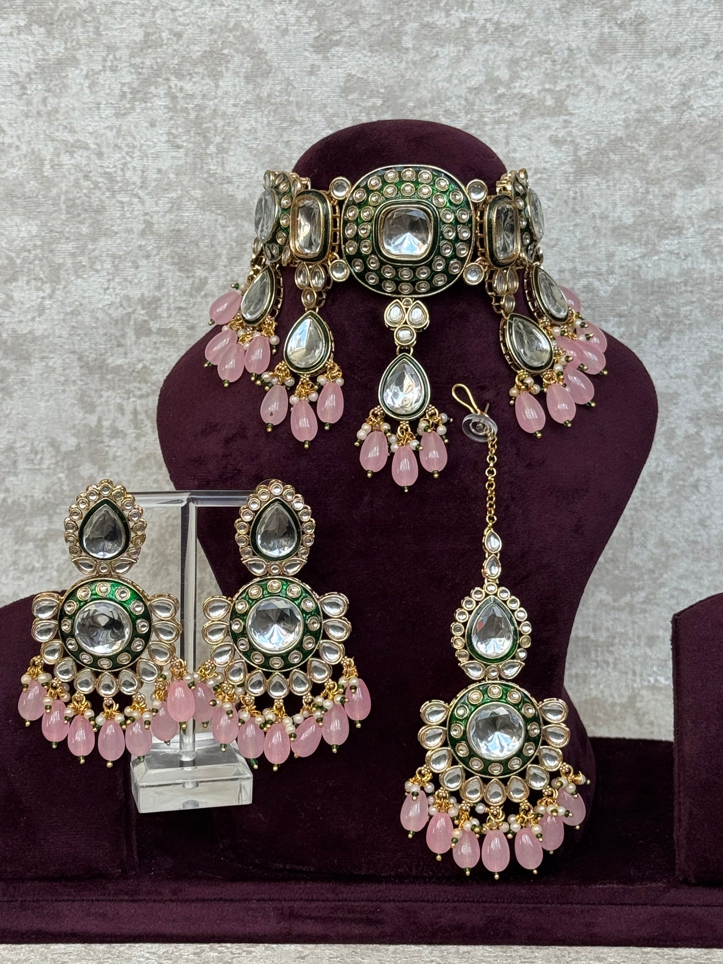 Kundan & Meenakari Choker Set | The Tara Collection