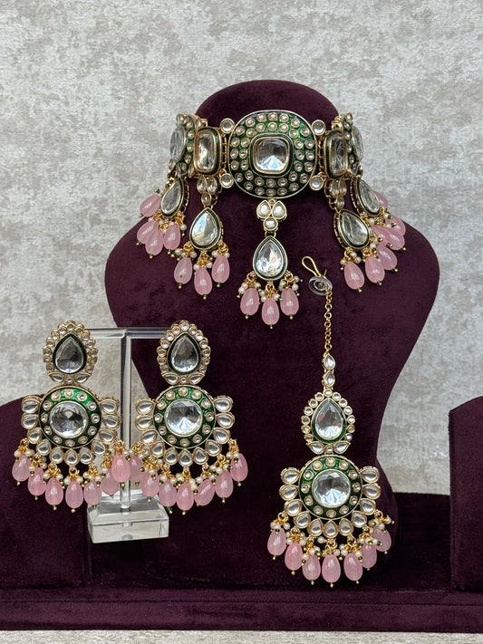 Kundan & Meenakari Choker Set | The Tara Collection