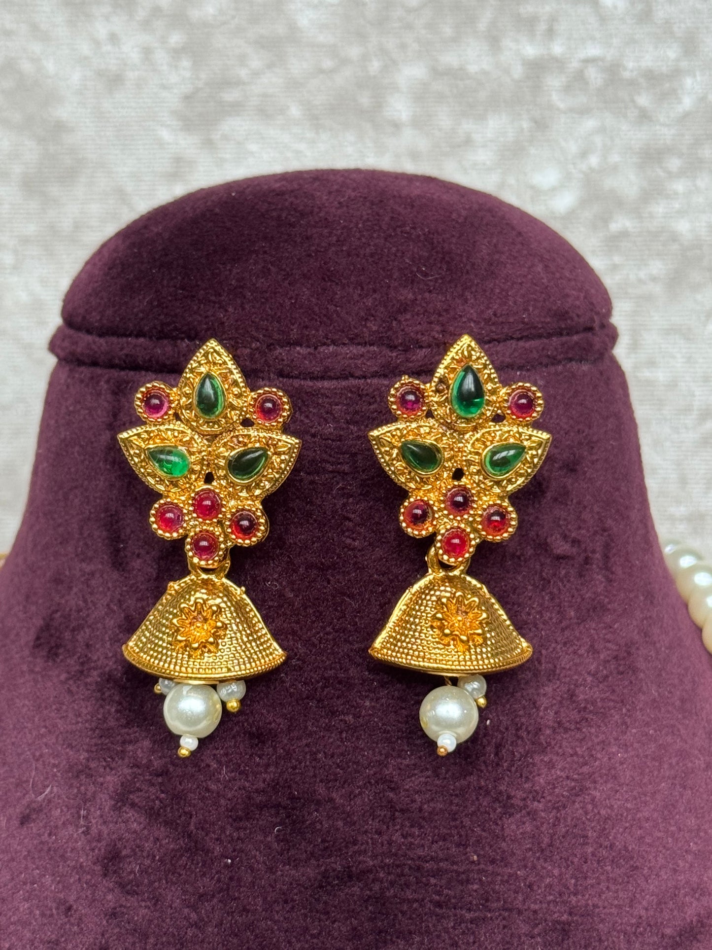 Pearl Temple Set | The Tara Collection