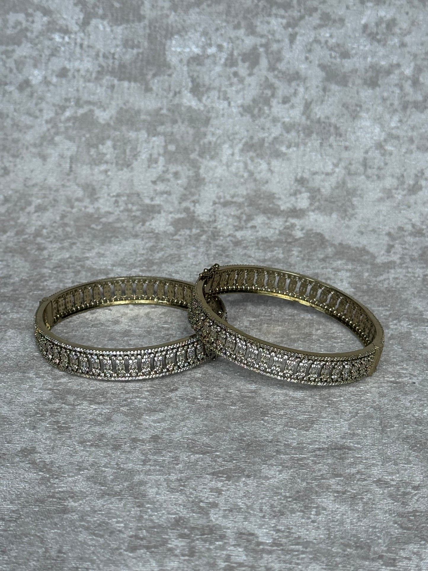 Mendhi Gold Bangles (Set of 2) | The Tara Collection