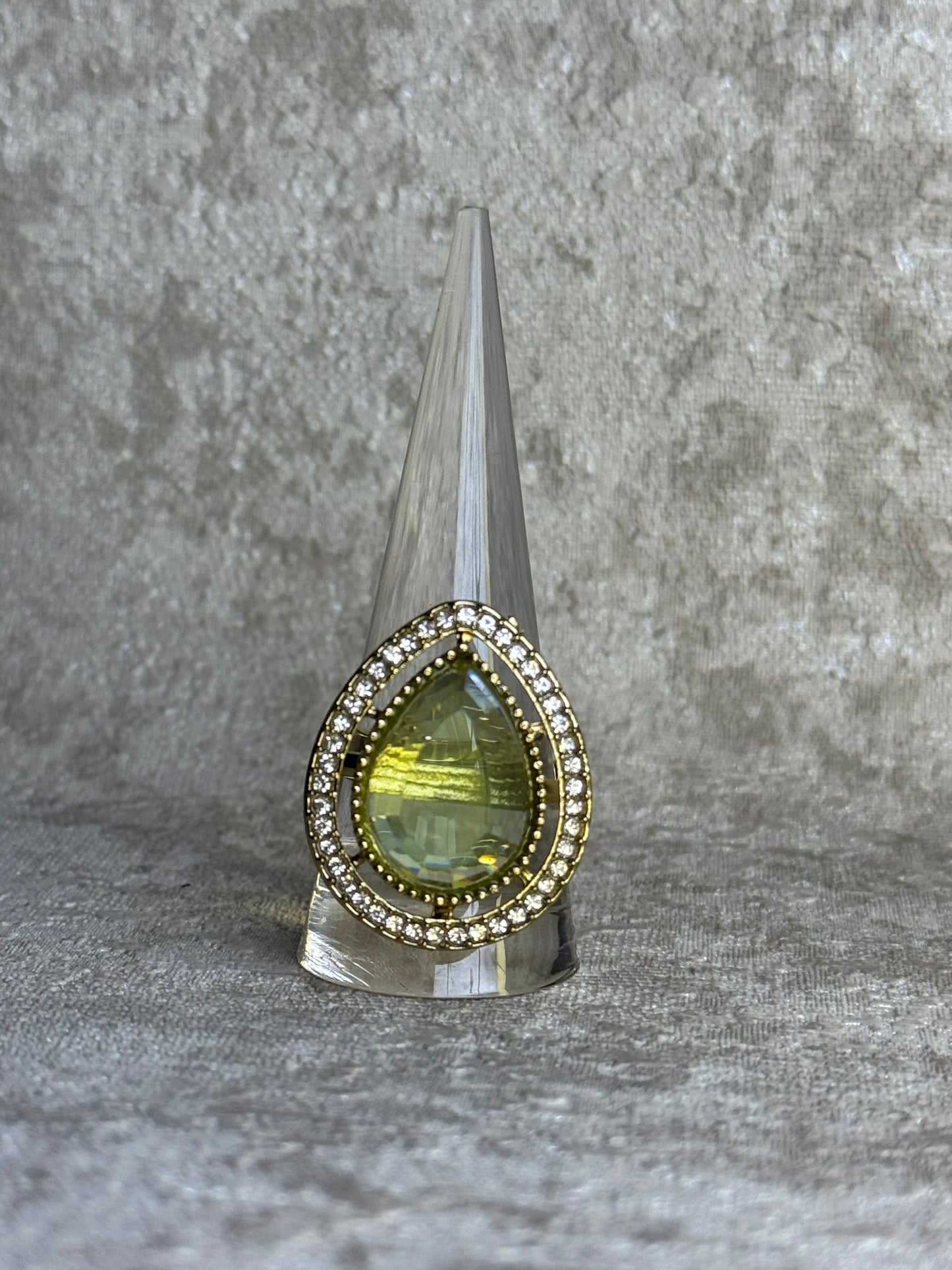 Tear Drop Adjustable Ring