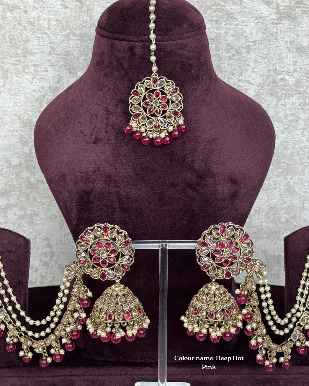 Jhumka Sahara Earring Tikka Set